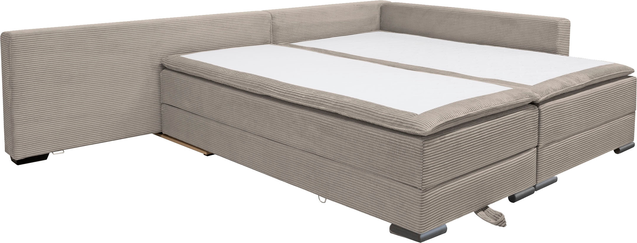 INOSIGN Ecksofa »Night & Day L-Form mit Dauer-Schlaffunktion, Cord-Bezug!«, inklusive Bettfunktion und Bettkasten