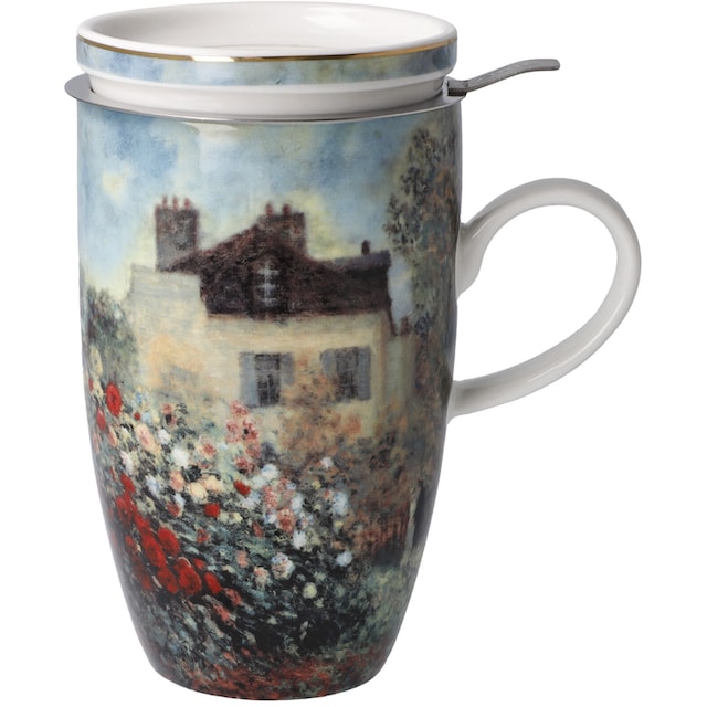 Goebel Tasse »Monet«, Artis Orbis,Teetasse mit Deckel/Sieb, Claude Monet -  Das Künstlerhaus mit 3 Jahren XXL Garantie