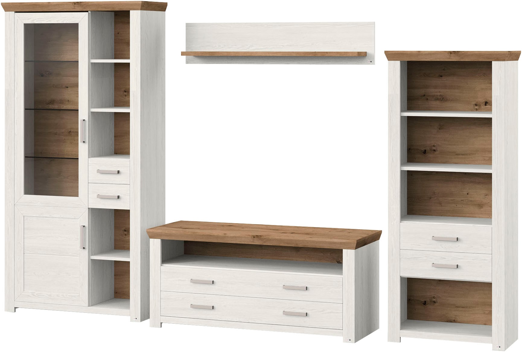 set one by Musterring Wohnwand »York« 4 Stk. tlg.