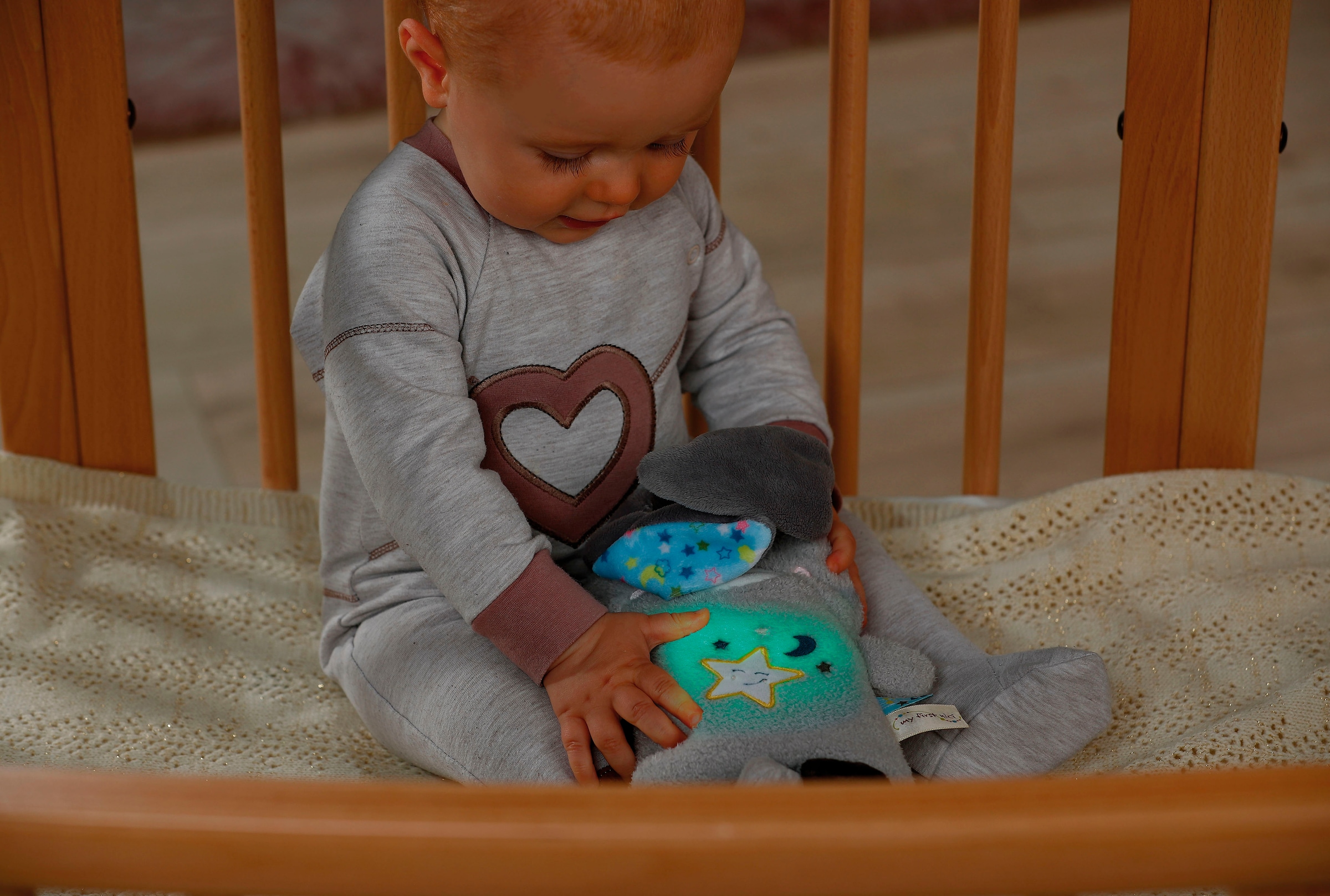 Nici Kuscheltier »My First NICI, Esel Littledoo 25 cm«, Baby Einschlafhilfe; mit Licht und Sound