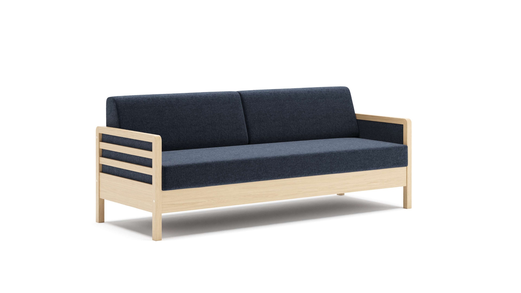HESTBÆK Schlafsofa »Hestbæk 168 3-Sitzer, Bettfunktion, Breite 208cm, Komfortsitzhöhe 47cm« Umklappbar, Querschläfer, sehr komfortabel, Stauraum