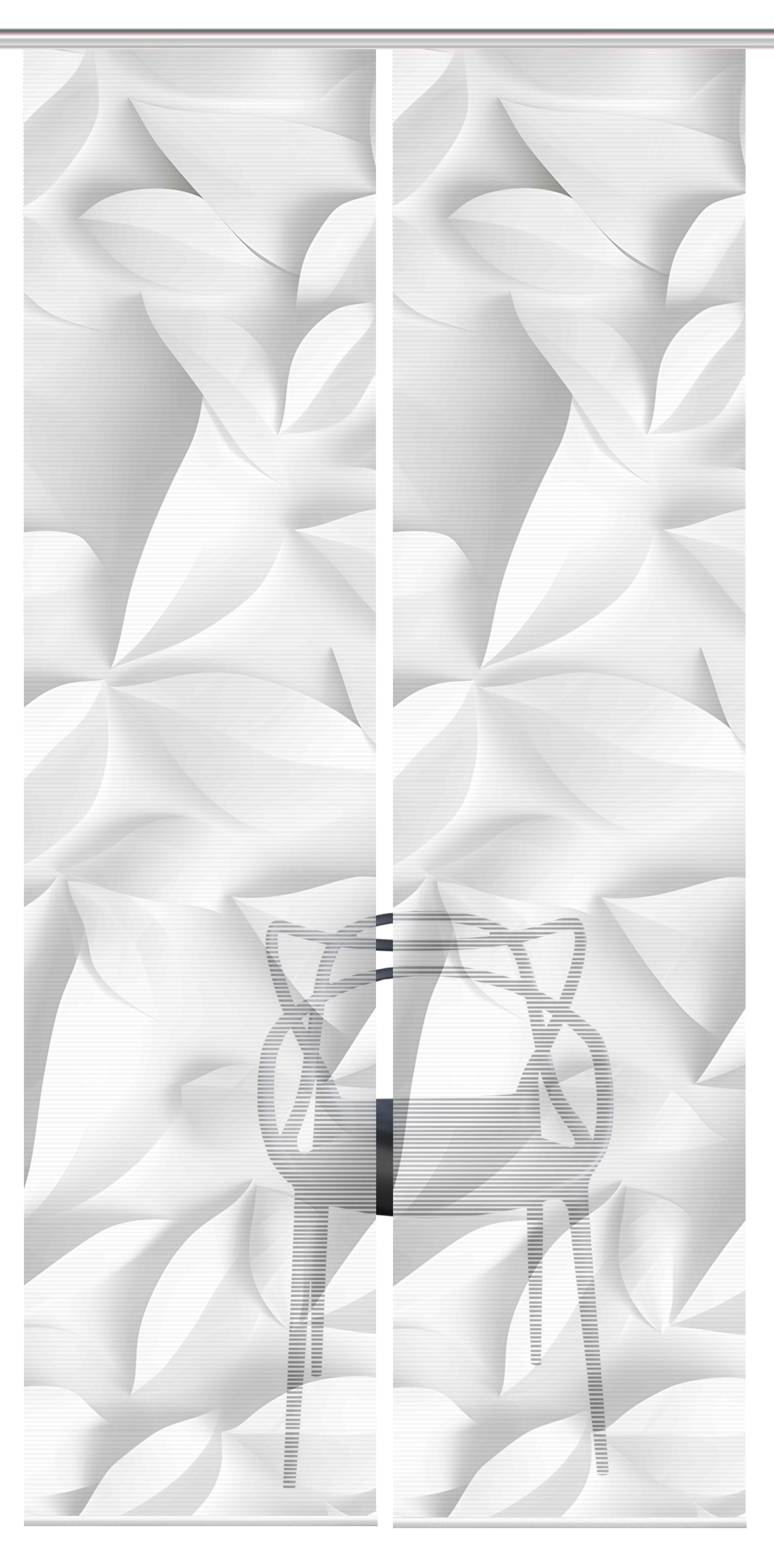 Vision Schiebegardine »FLYNN« Paneelwagen 2 Stk. tlg. SET,SCHIEBEVORHANG,BAMBUS,DIGITALDRUCK