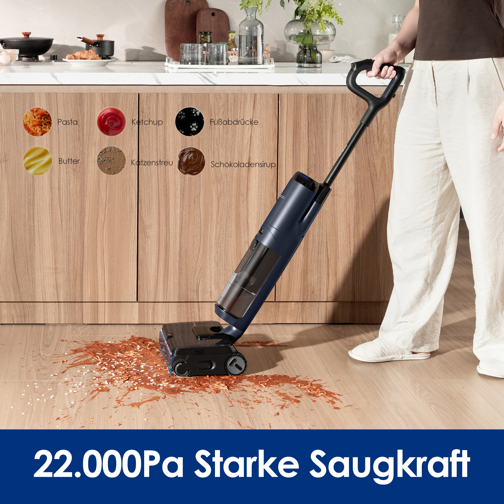 Tineco Nass-Trocken-Sauger »FLOOR ONE S7 Max Pro« Hochdruck-Wasserstrahl, intuitiver Selbstantrieb, Trocknung bei 85 °C