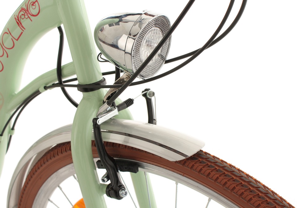KS Cycling Cityrad »Eden«, 6 Gang, Shimano, Tourney RD-TZ 50 Schaltwerk, Kettenschaltung, für Damen und Herren, Kettenschaltung