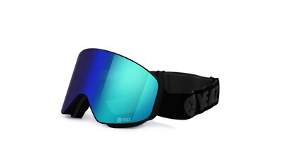 Snowboardbrille »Magnet-Ski-Snowboardbrille grün verspiegelt/schwarz APEX«