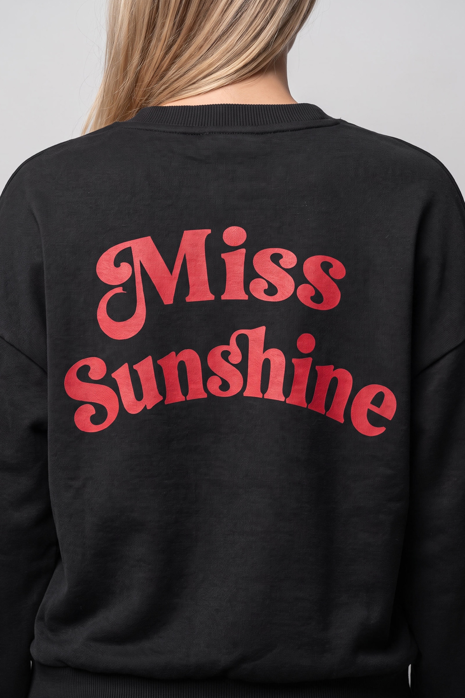 Alife & Kickin Sweatshirt , Rückenprint Miss Sunshine, Relaxed Fit, gerippte Bündchen
