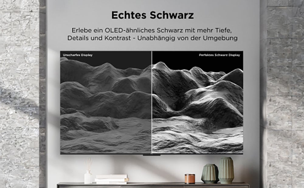 TCL Mini-LED-Fernseher »55Q6CX1« 139 cm/55 Smart-TV 4K Multi-HDR Dolby Vision, 144Hz, ONKYO Dolby Atmos, Apple Airplay 2