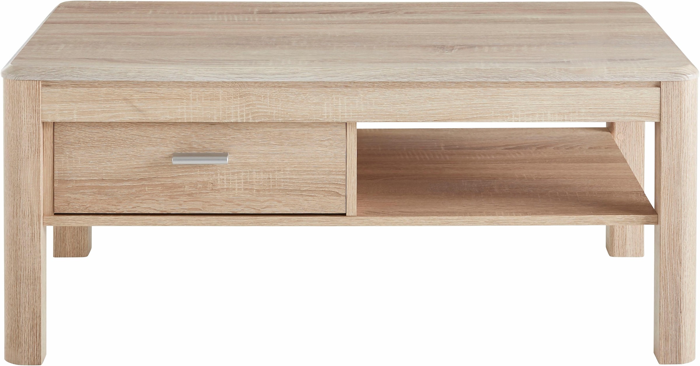 PRO Line Couchtisch, mit Raten Schublade, auf Holz, Ablageboden, rechteckig kaufen aus Gestell