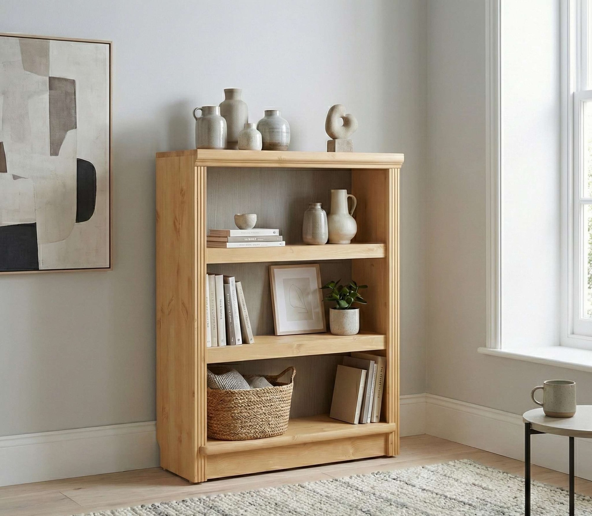 OTTO home Standregal »Soeren Regal Bücherregal B/T/H: 80/29/97 cm« massive Kiefer, FSC®-zertifiziert