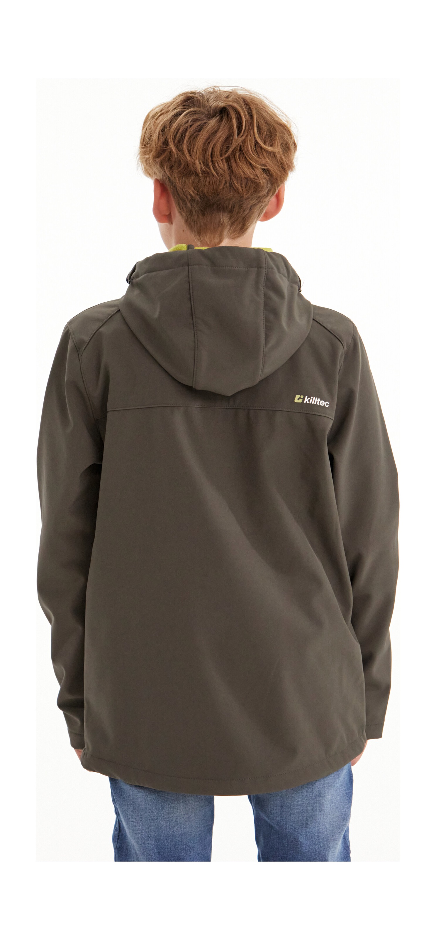 Killtec Softshelljacke »Boys Softshelljacke«, Wasserabweisende Softshelljacke mit Kapuze, Fleece