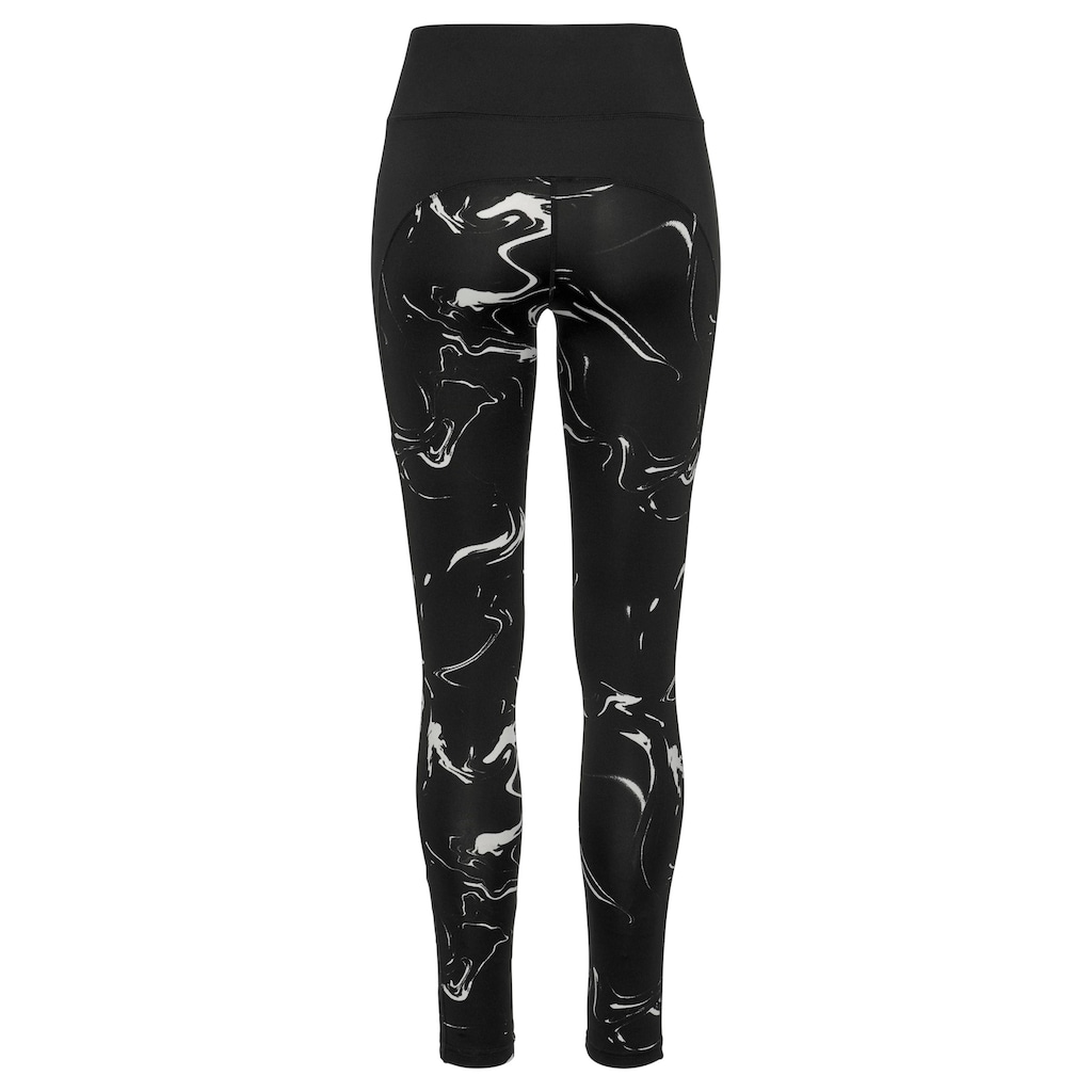 LASCANA ACTIVE Leggings »-Sporthose Black Marble«, mit Mesh