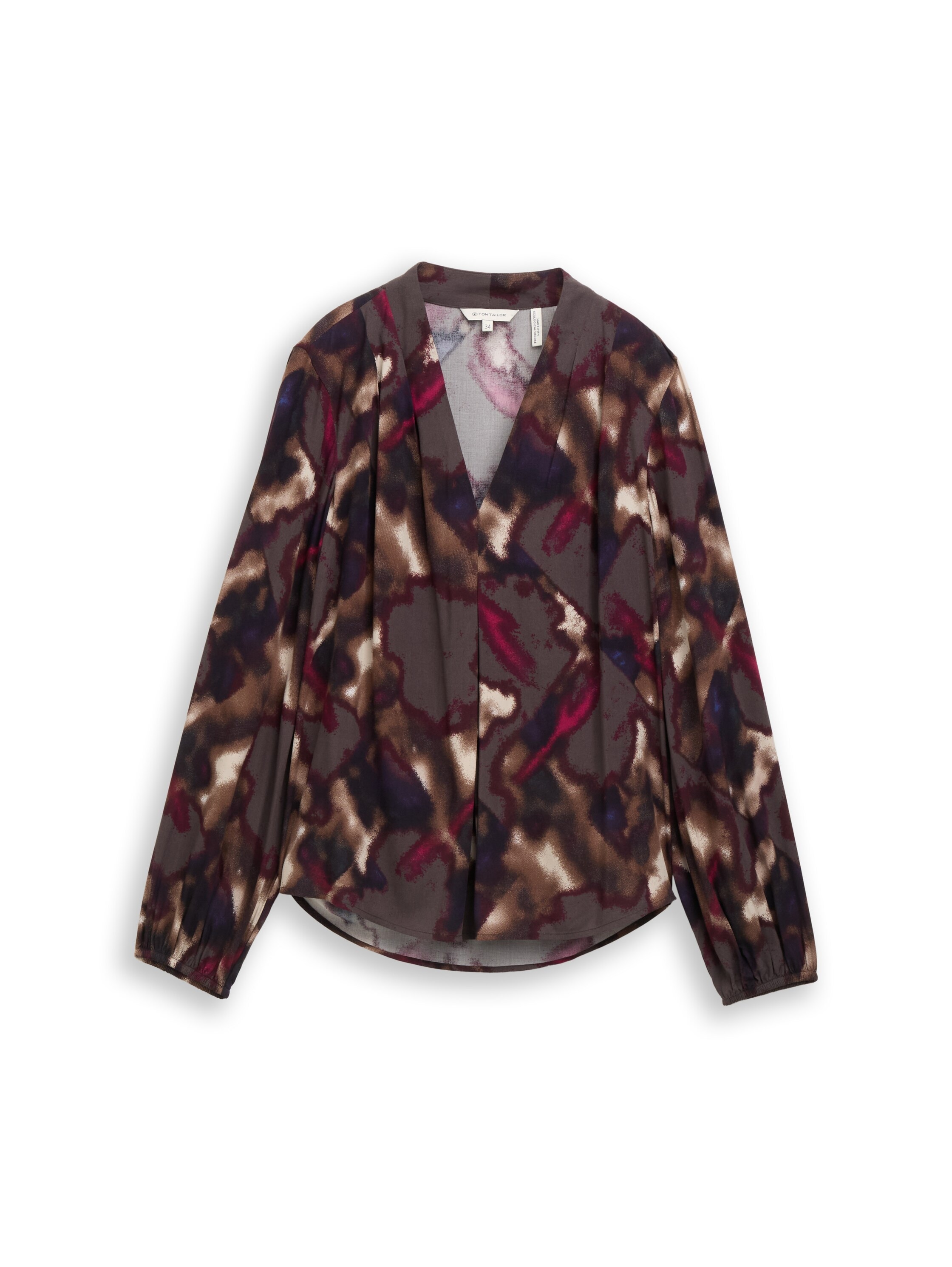 TOM TAILOR Klassische Bluse mit All-Over Print