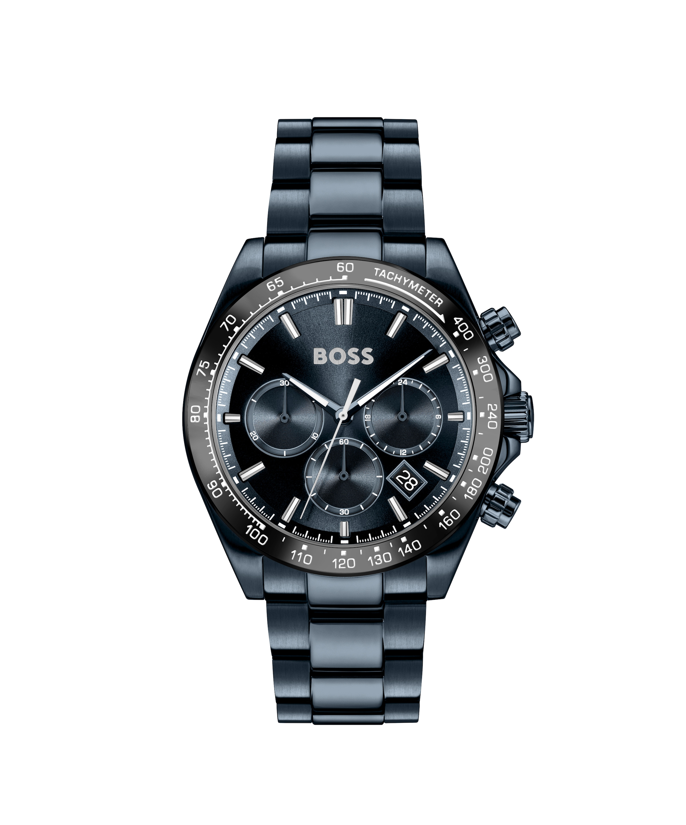 BOSS Multifunktionsuhr »HERO 2.0« Quarzuhr, Armbanduhr, Herrenuhr, Edelstahlarmband, analog, Tag