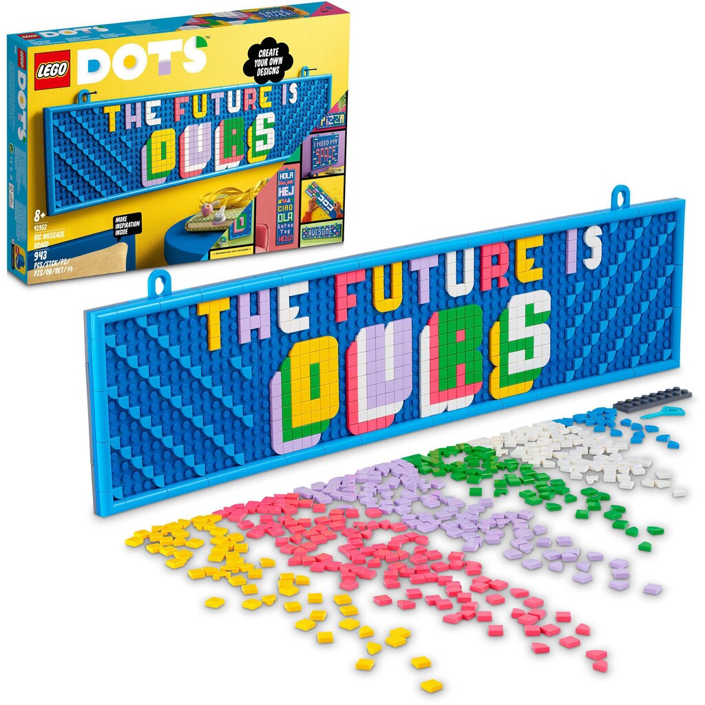 LEGO® Konstruktionsspielsteine »Großes Message-Board (41952), LEGO® DOTS«, (943 St.), Made in Europe