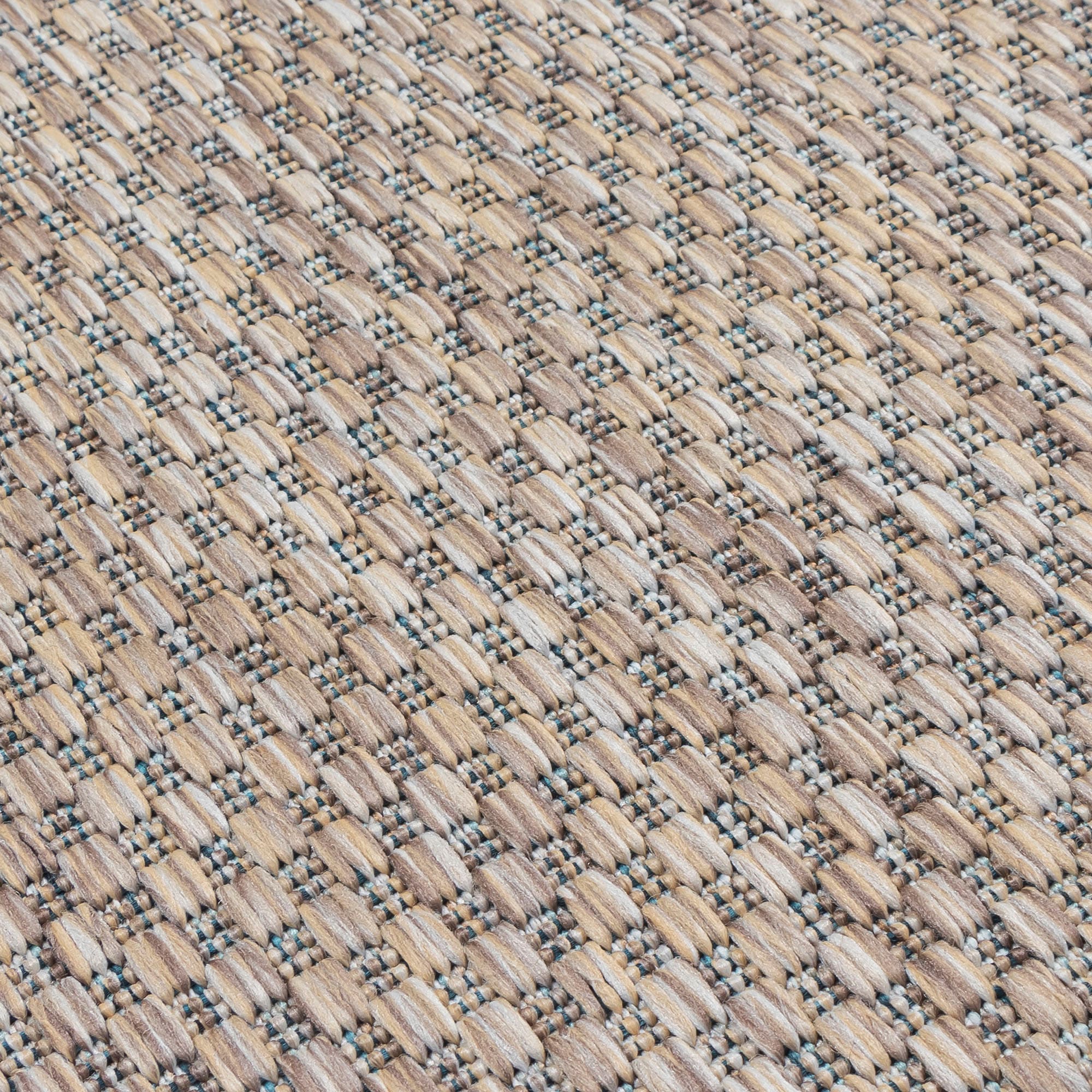 Sanat Teppich »Melissa 8000«, rund, 10 mm Höhe, Kurzflor, In -und Outdoor geeignet, Wohnzimmer