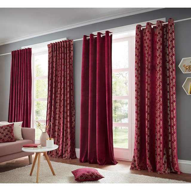 my home Vorhang »Velvet Uni«, (2 St.), Samt