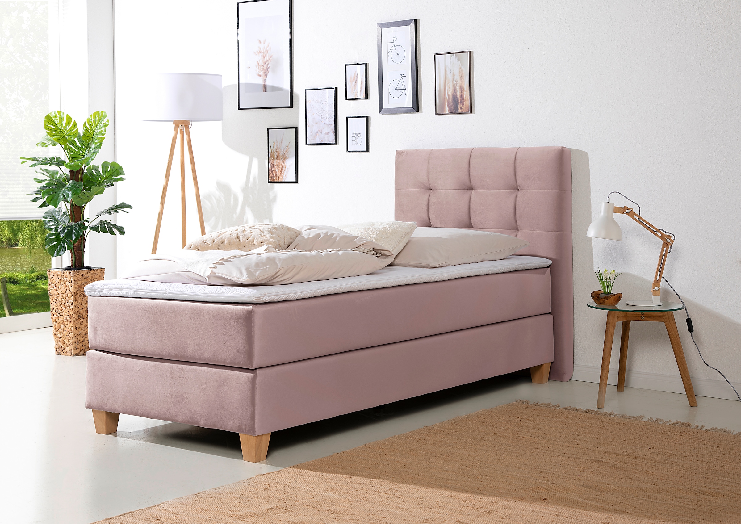 Home affaire Boxspringbett »Moulay« inkl. Topper, in  3 Härtegraden, TFK auch in Härtegrad 4