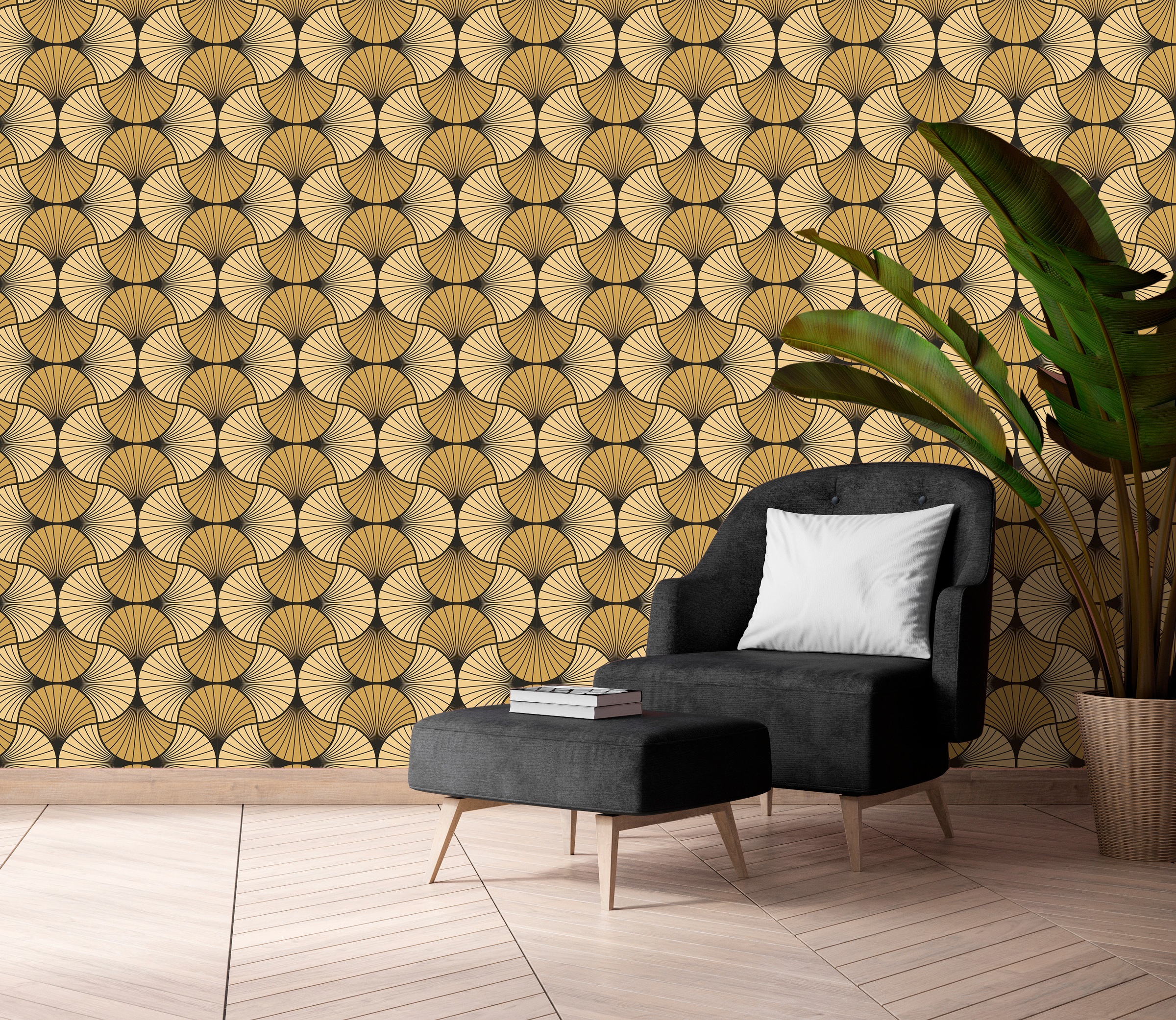 queence Vinyltapete »Emely«, bedruckt-3D-Optik-clean-Motiv, 90x250cm, selbstklebend, kinderleichte Anbringung, Sticker