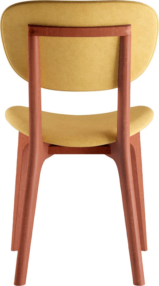 INOSIGN Stuhl »COZY Made in Italy« (Set) 2 Stk.Gestell in Buche, Kirsch- oder Nussbaum, Massivholz, Design Stuhl