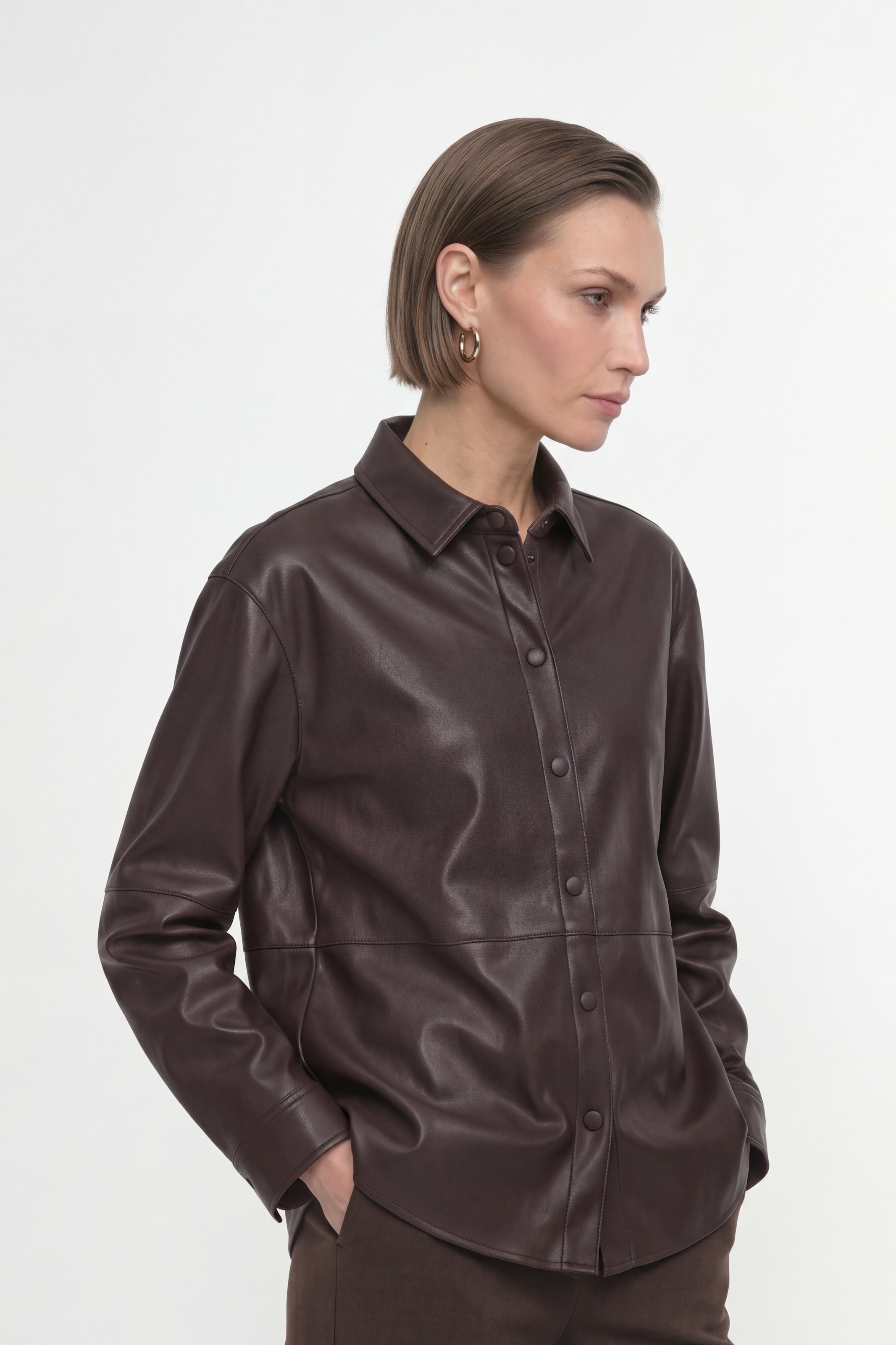 RICHROYAL Blusenjacke ohne Kapuze Regular fit mit Hemdkragen