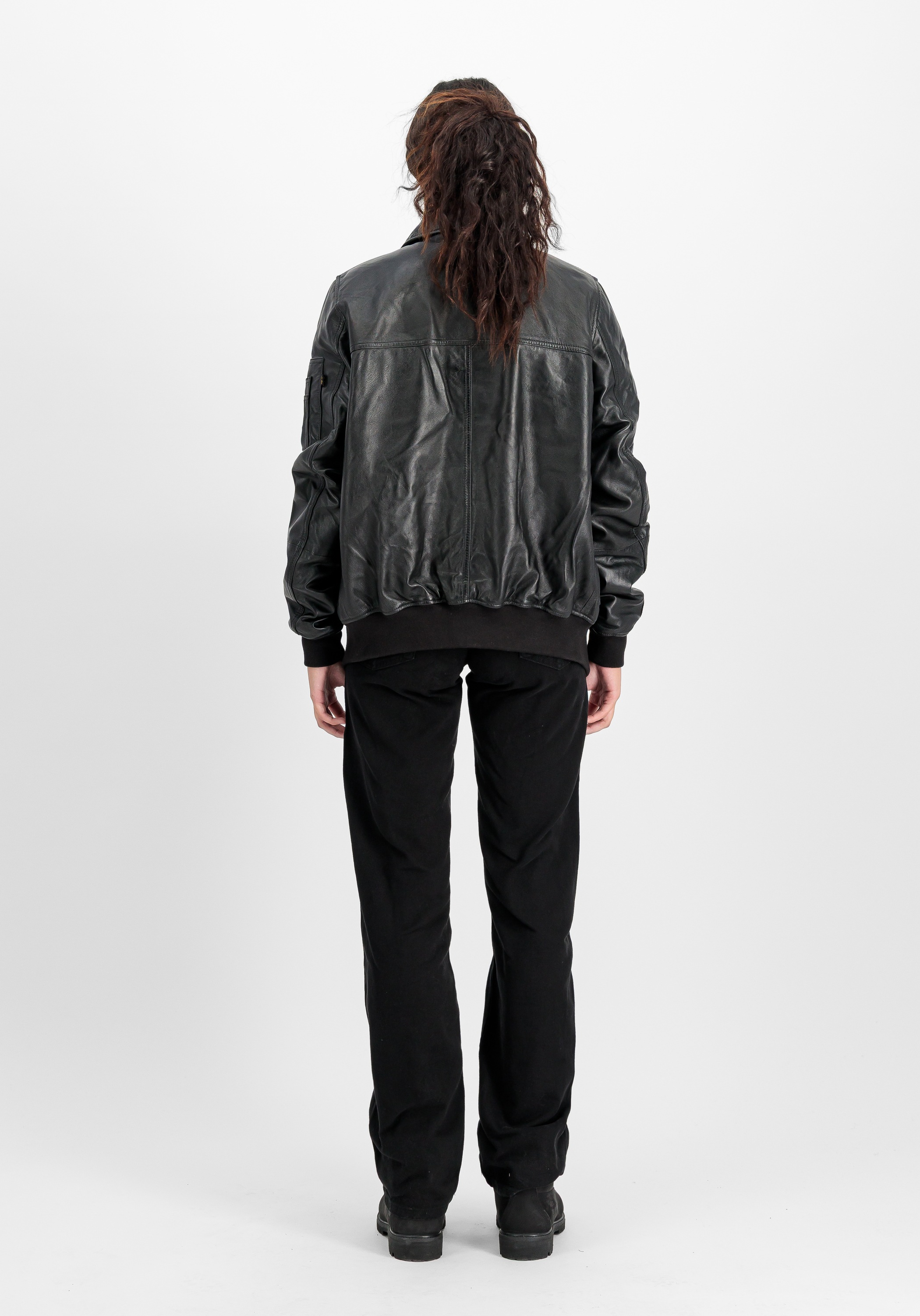 Alpha Industries Lederjacke »CWU-45/P Leather Slim«