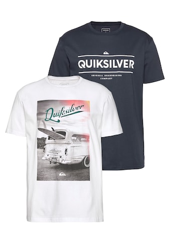 Quiksilver T-Shirt »DRIVING DIAG SS TEE PACK«, (Packung, 2er-Pack) kaufen