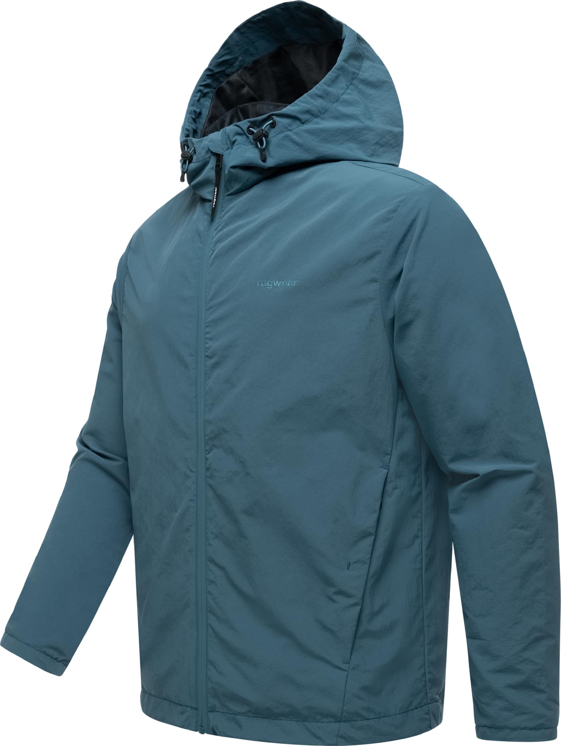 Ragwear Outdoorjacke »Kapuzenjacke Lewie« mit Kapuze Übergangsjacke mit wasserdichtem Reißverschluss
