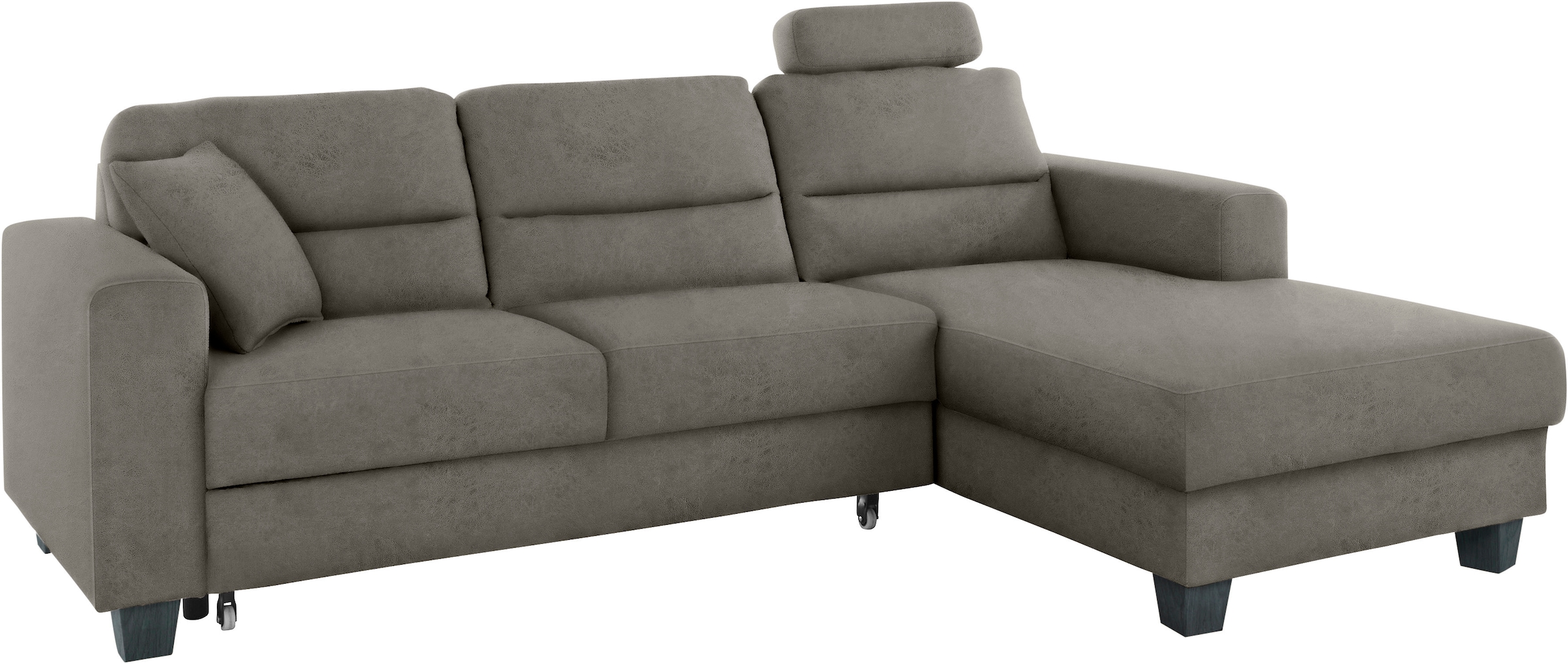 TRENDMANUFAKTUR Ecksofa »Chamber, zeitlos und modern, hoher Sitzkomfort, L-Form«, wahlweise mit Schlaffunktion