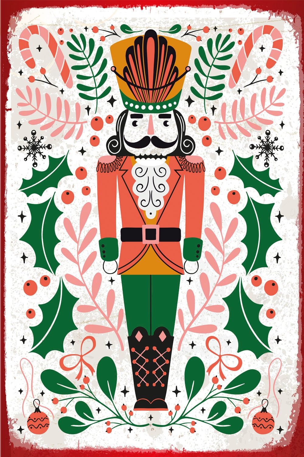 queence Metallbild »Nutcracker«, Weihnachten, (1 St.), Stahlschilder