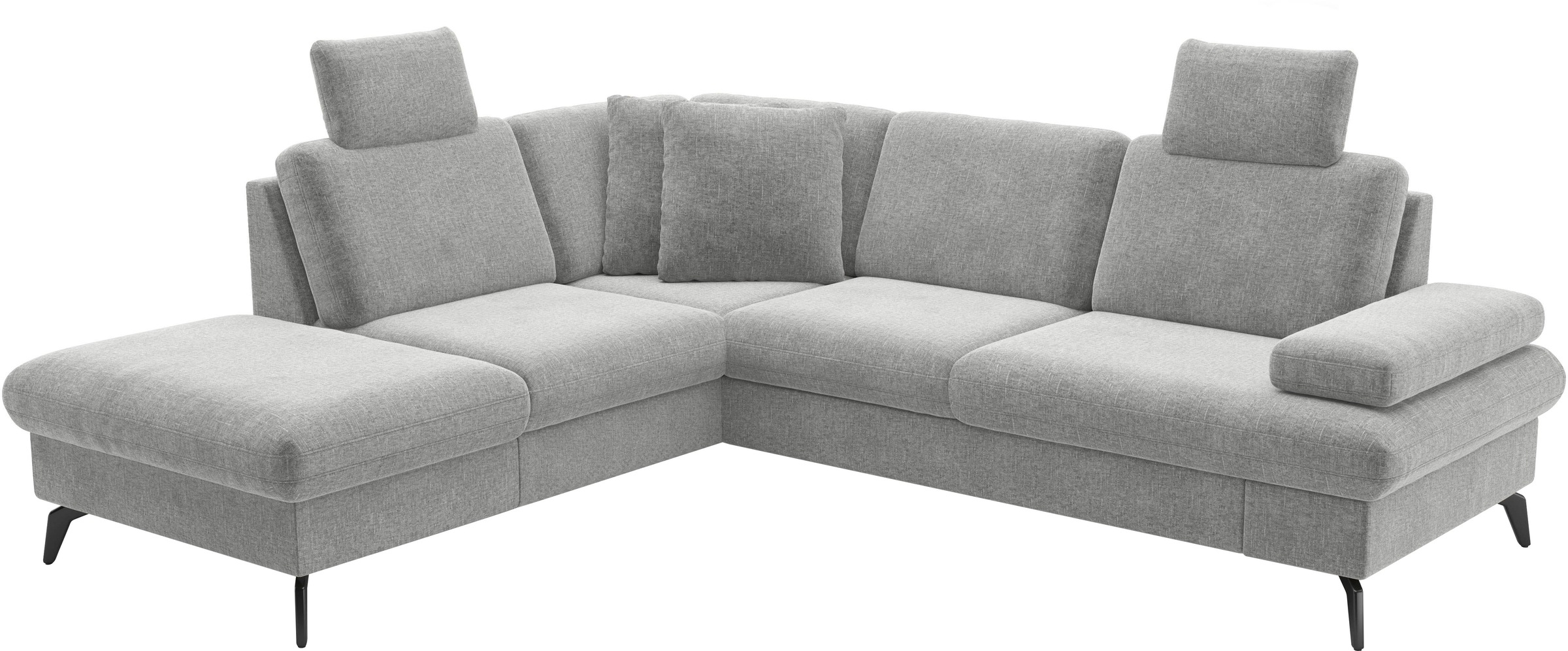 sit&more Ecksofa »Morris Jubi L-Form, B: 238 cm«, mit Armteilfunktion & 1 Zierkissen, optional Bettfunktion