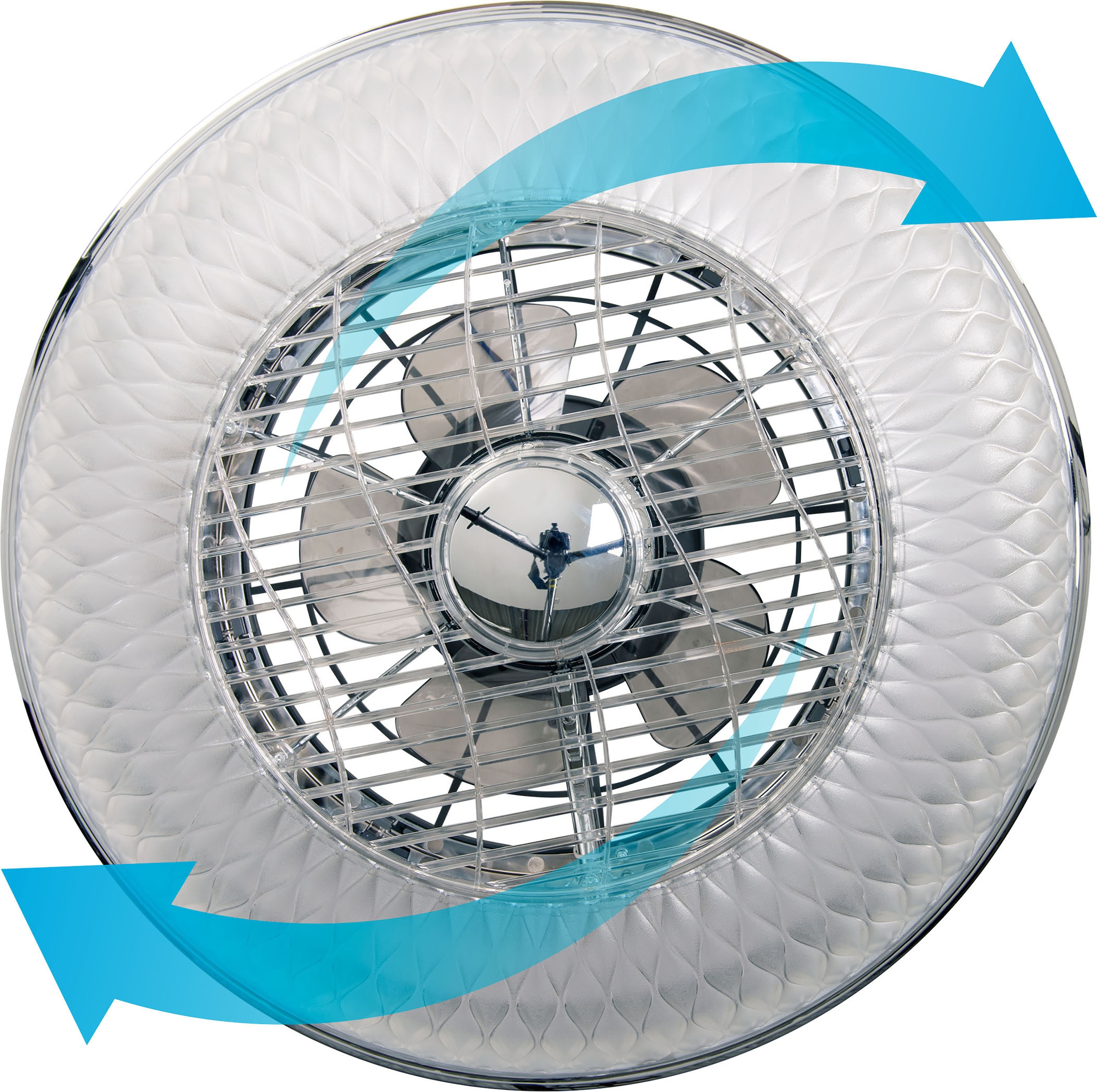 näve LED Deckenleuchte »Viento Deckenventilator«, 1 flammig, Deckenlampe, Ventilator, CCT, dimmbar, Fernbedienung, Batterien