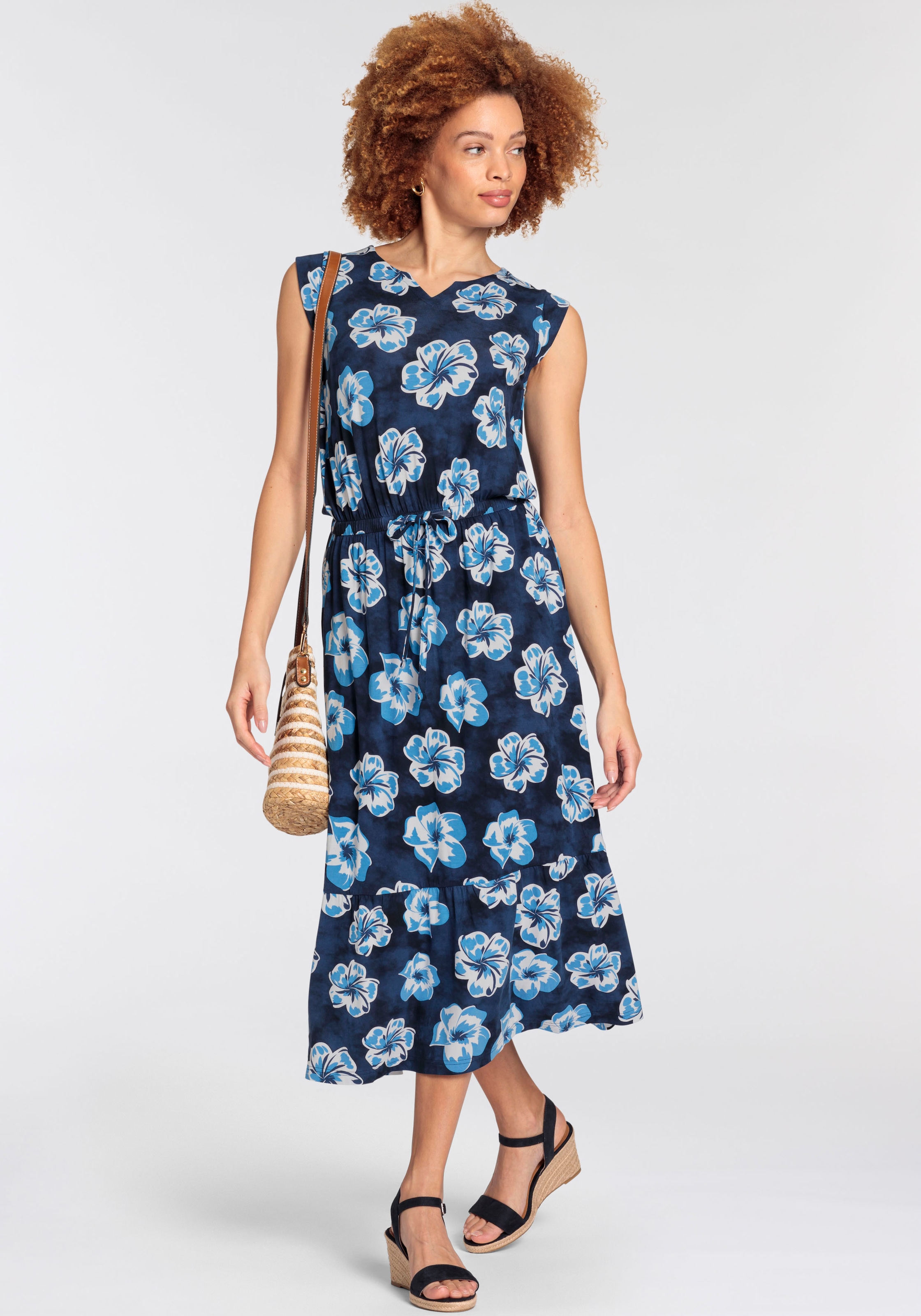 Boysen's Maxikleid, mit maritimen Floral-Alloverdruck - NEUE KOLLEKTION