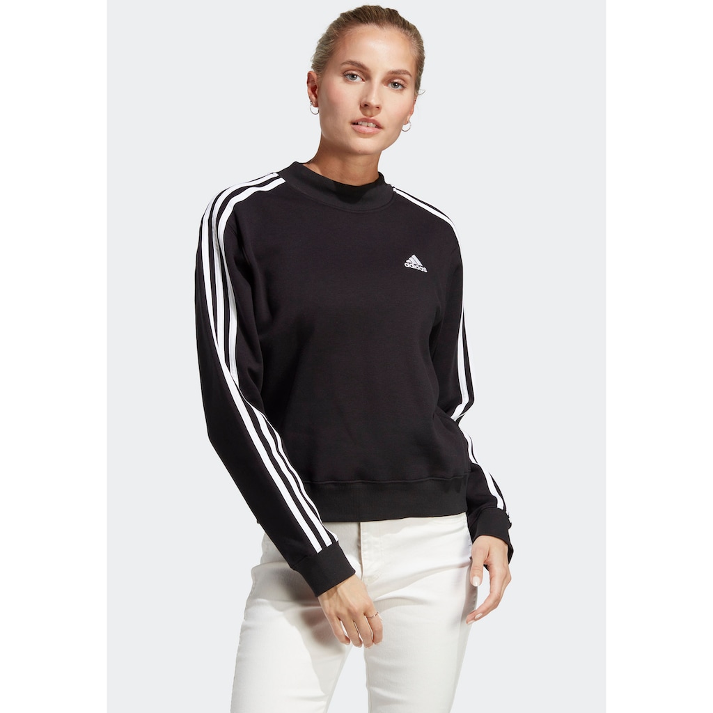 adidas Sportswear Sweatshirt »ESSENTIALS 3-STREIFEN HALF NECK FLEECE«