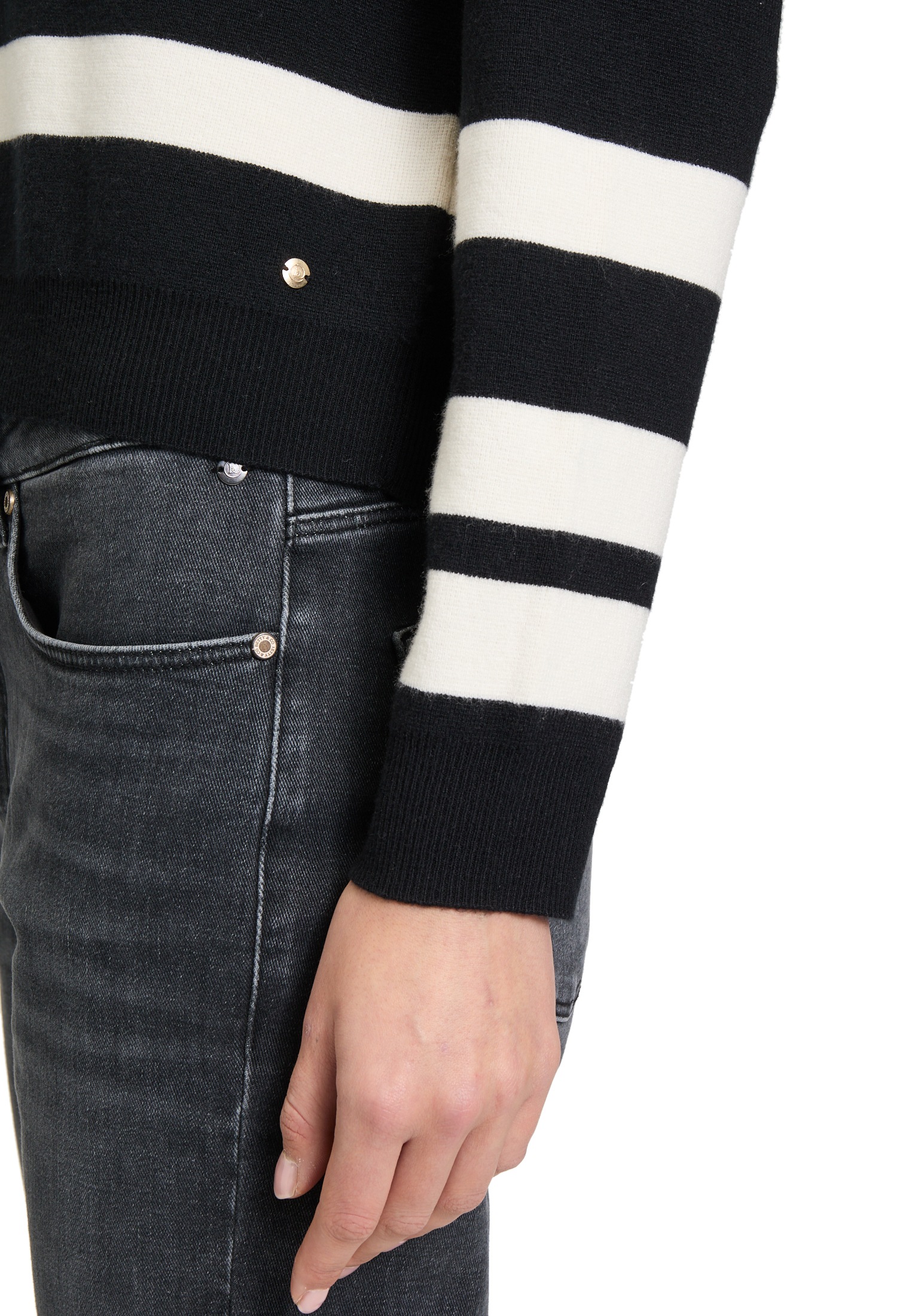 Betty&Co Strickpullover »Strickpullover mit Streifen«