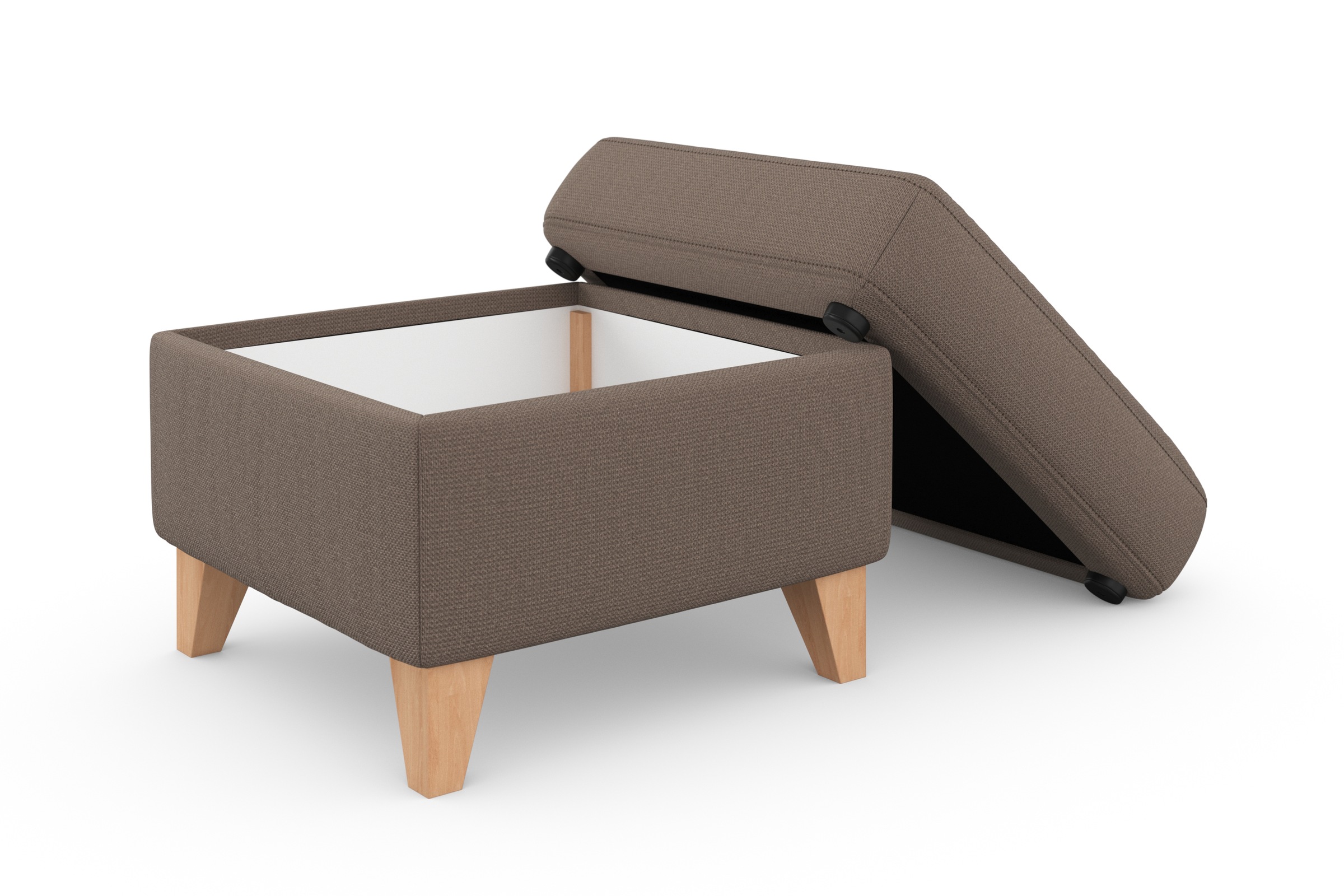 sit&more Stauraumhocker »Visby«, Stauraum, auch erhältlich mit Wasser zu reinigendem "Soft clean" Bezug
