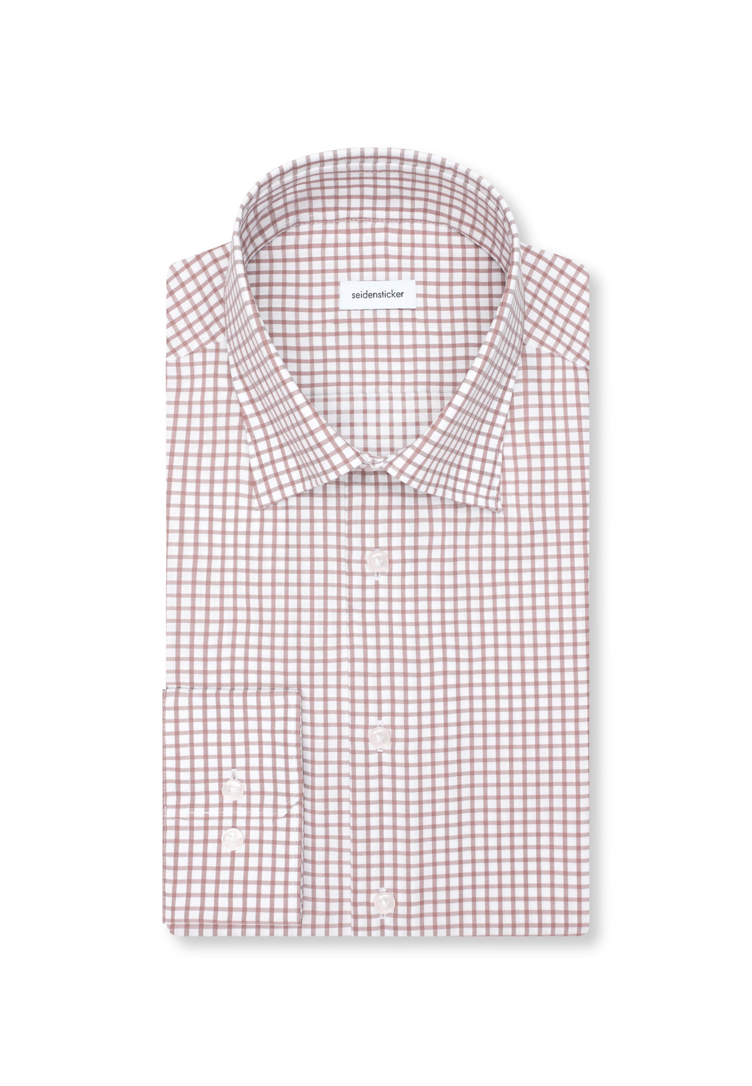 seidensticker Businesshemd »Schwarze Rose« Slim 1/1 Covered-Button-Down-Kragen Karo