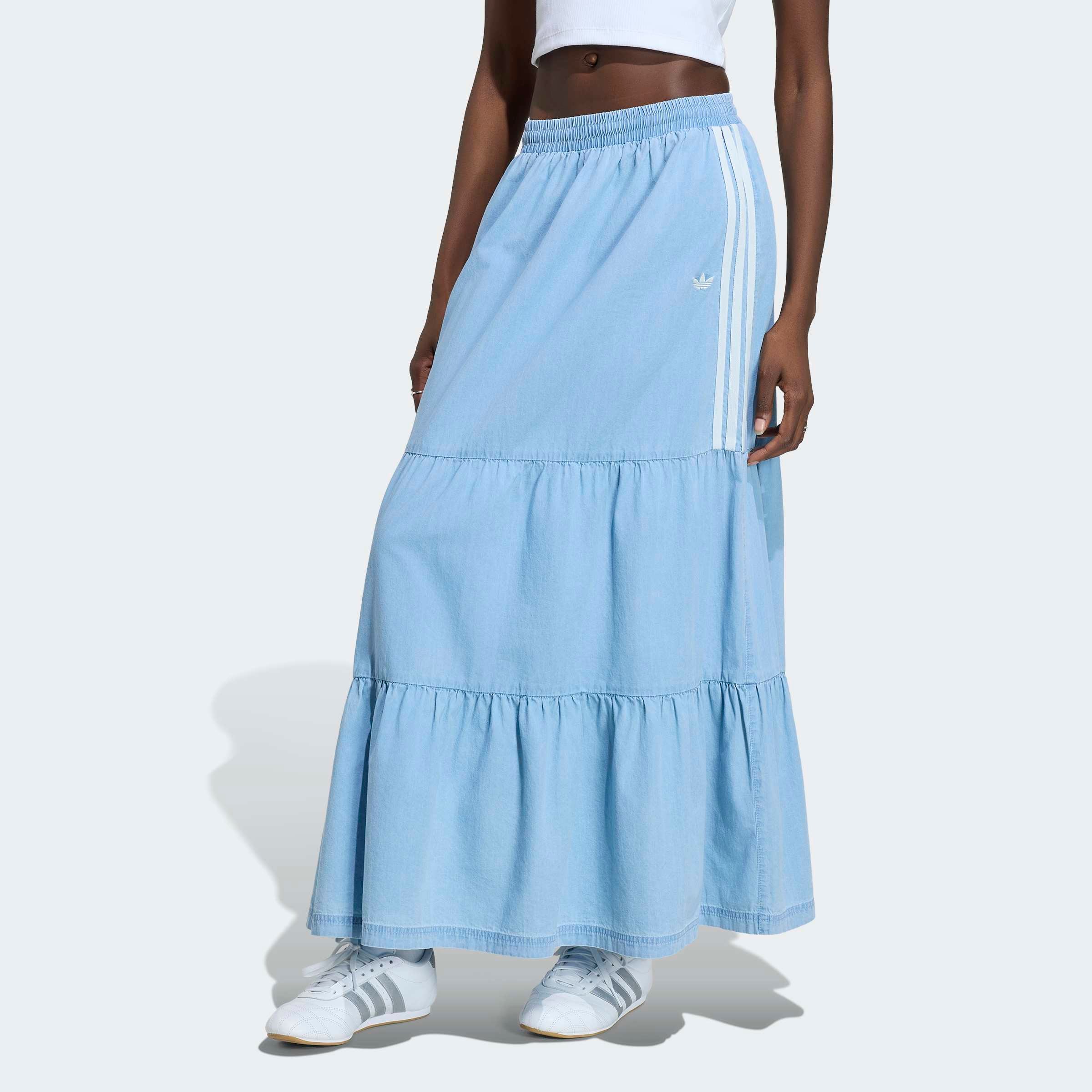 adidas Originals Sweatrock »ADIDAS ORIGINALS SUMMER GLOW« lässiger Jeansrock, sportlicher Stil, aus Baumwolle, mit Gummizug
