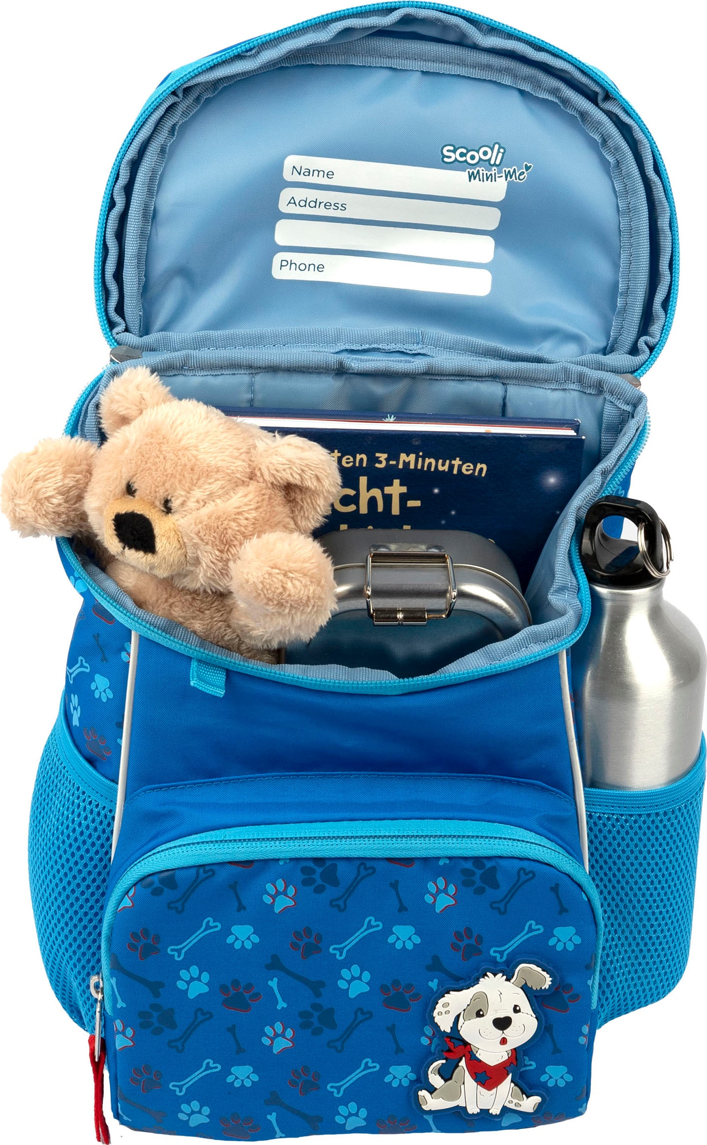 Scooli Kinderrucksack »Mini-Me, Danny Dog«, Reflektoren