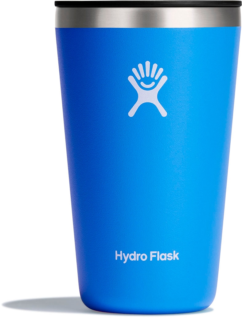 Hydro Flask Becher »16 oz All Around Tumbler Press-In-Lid«, (1 tlg.), doppelwandige TempShield™-Vakuumisolierung, 473 ml