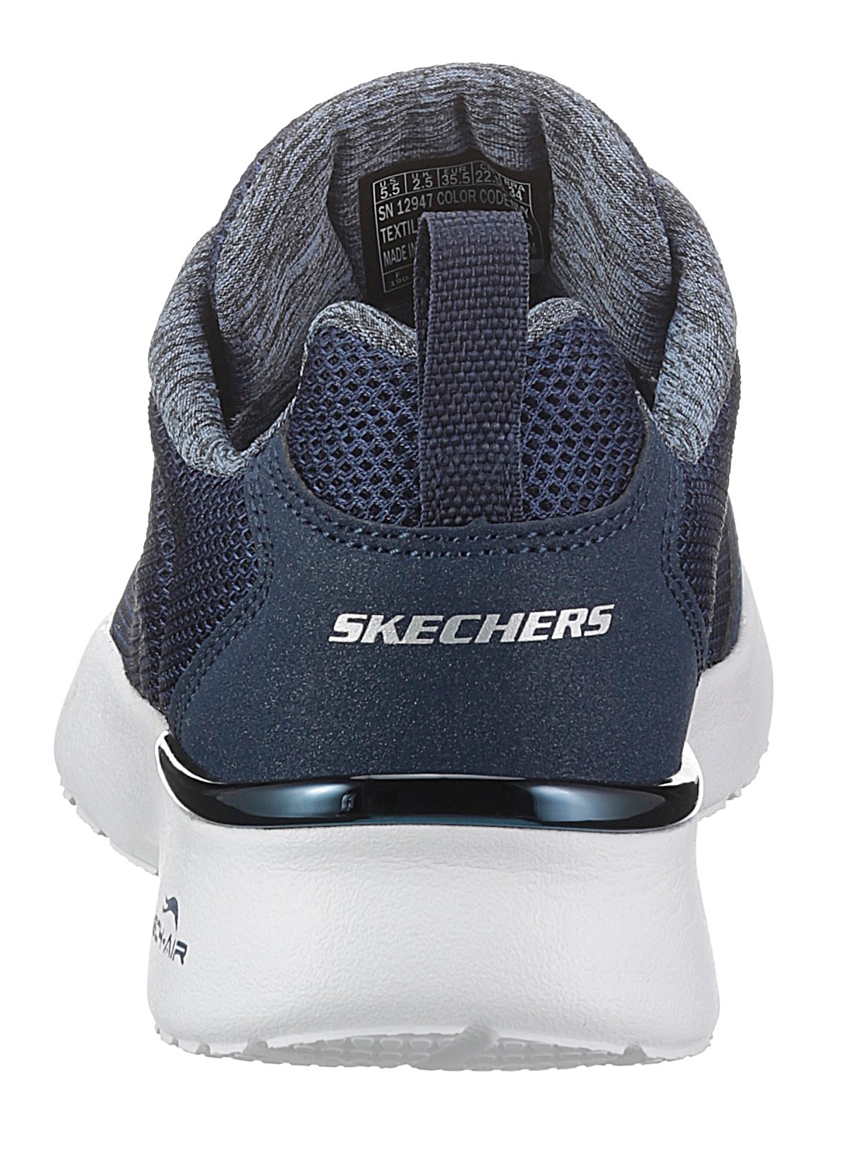 Skechers Sneaker »Skech-Air Dynamight - Fast Brake«  Metallic-Element an der Ferse, Freizeitschuh, Halbschuh, Schnürschuh