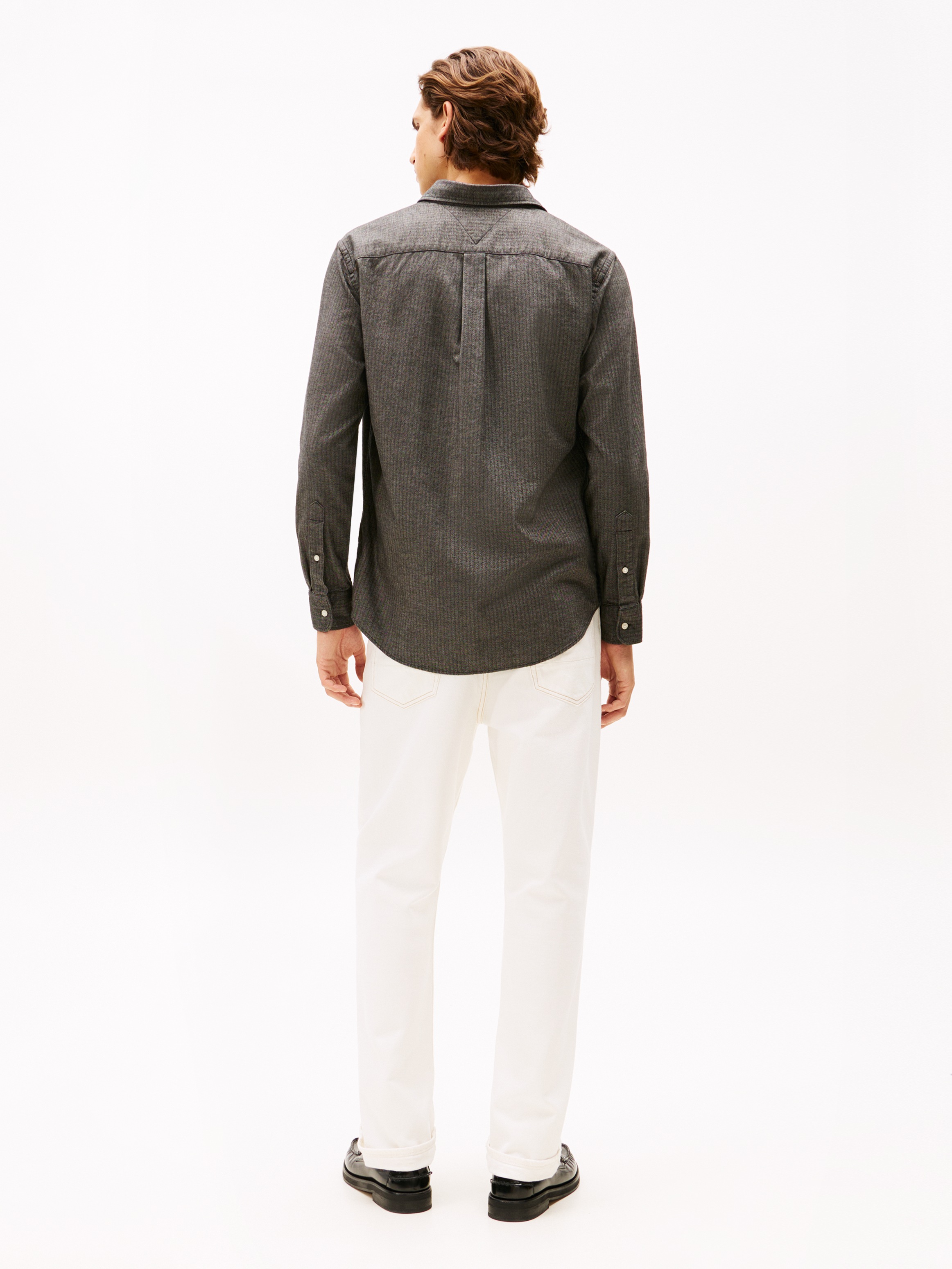 Tommy Hilfiger Langarmhemd »FLANNEL HERRINGBONE SHIRT« Regular fit