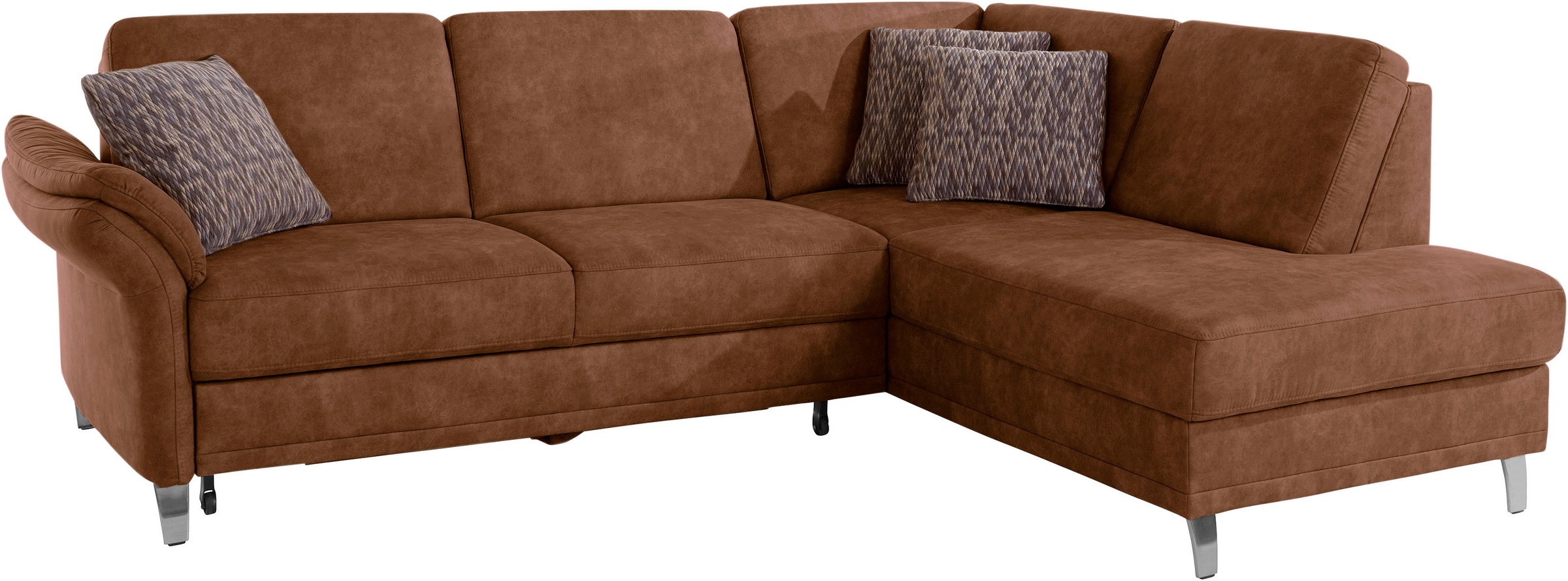 sit&more Ecksofa »Clio L-Form«, wahlweise mit Bettfunktion und Bettkasten, inklusive Federkern