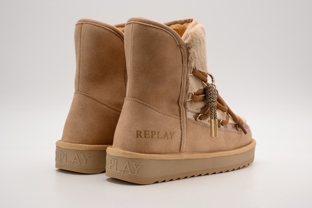 Replay Winterboots »SANTA PEAK«  Plateauboots, Schnürboots mit Logoschriftzügen und trendigem Anhänger