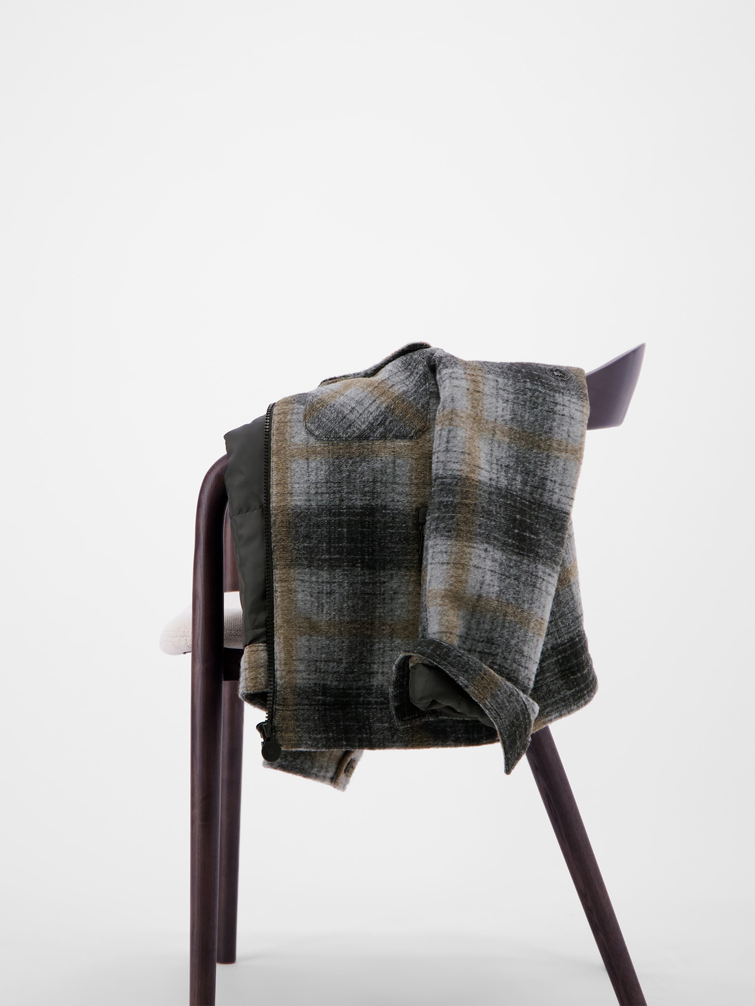 LERROS Outdoorjacke »LERROS Karierte Outdoor-Hemdjacke in Woll-Optik« ohne Kapuze Keine Angabe