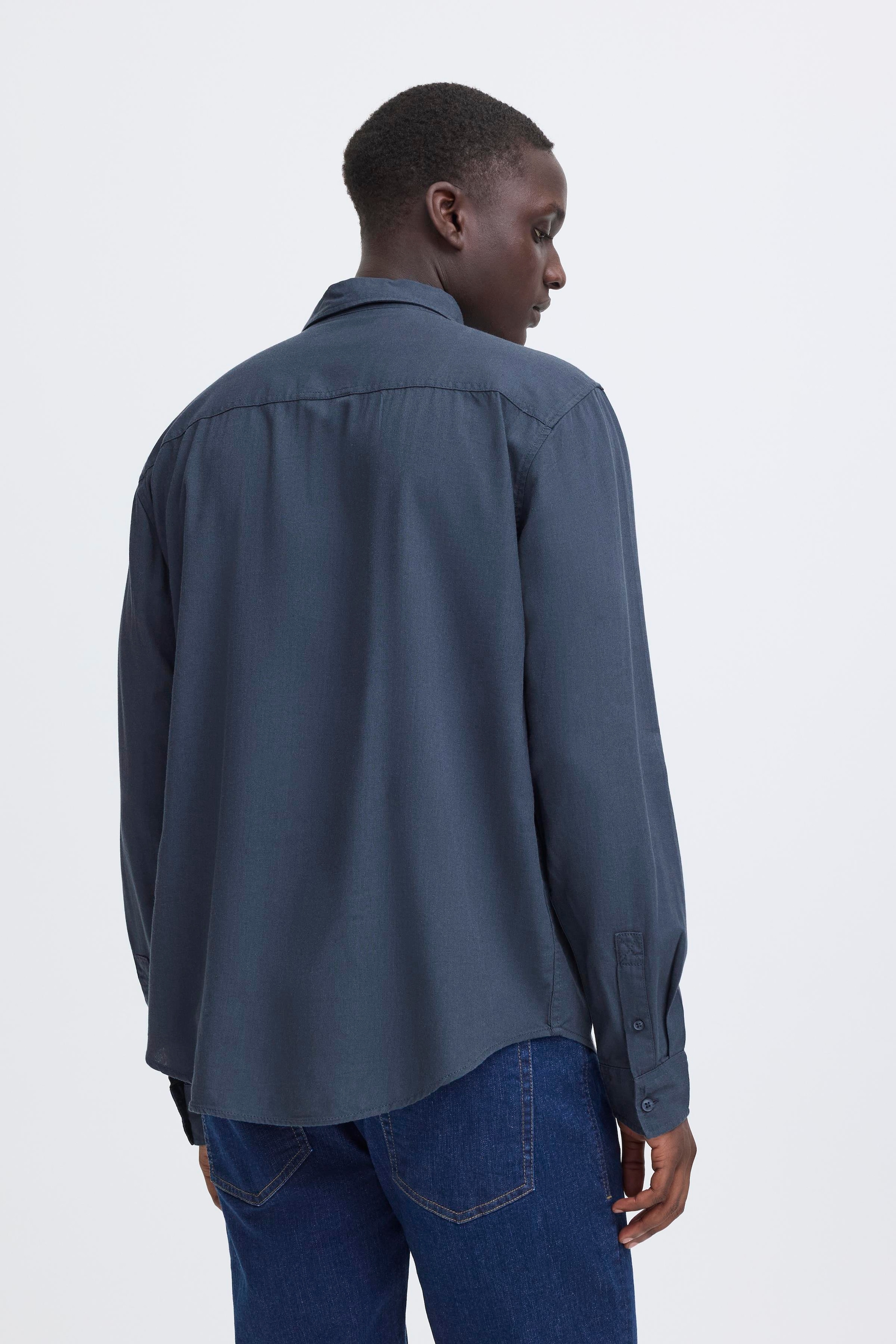 Blend Langarmhemd »BHBOBBY LINEN L/S« Materialmix aus Leinen und Viskose, Regular Fit, mit Hemdkragen