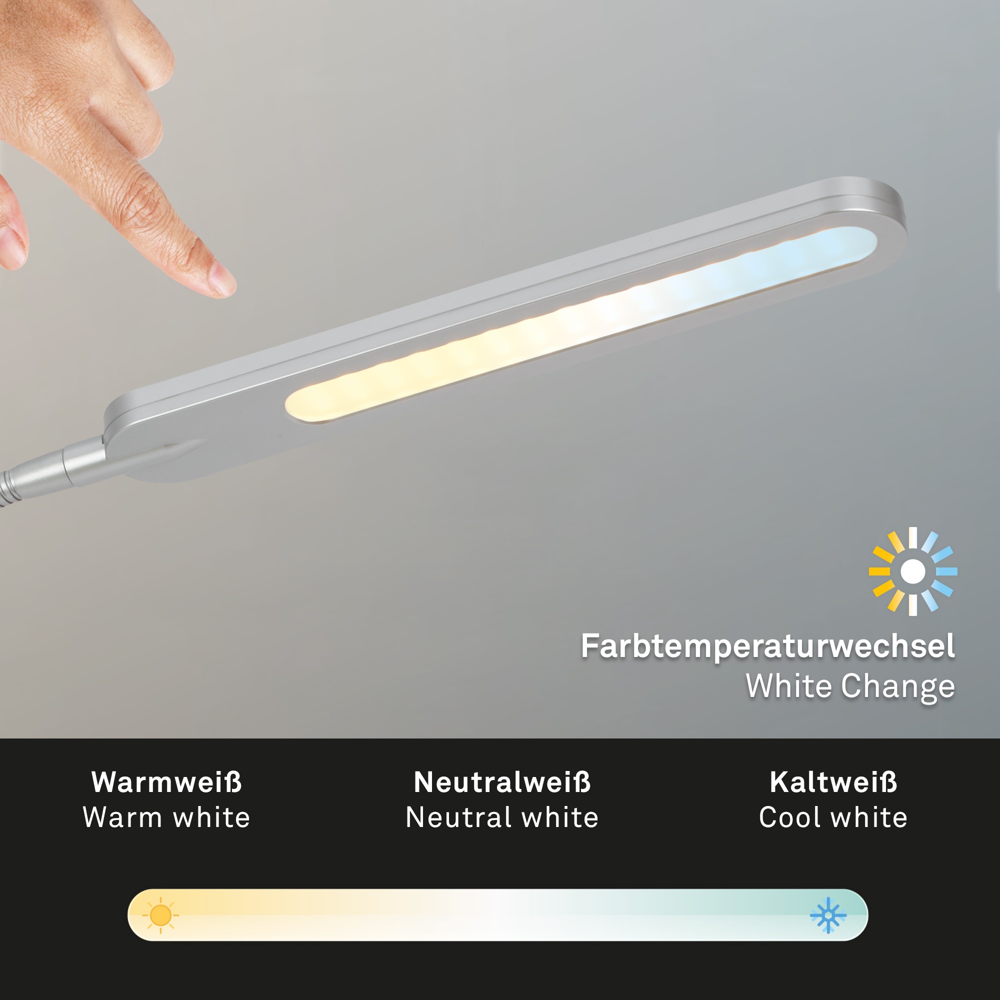 Briloner Leuchten LED Schreibtischlampe »Servo«