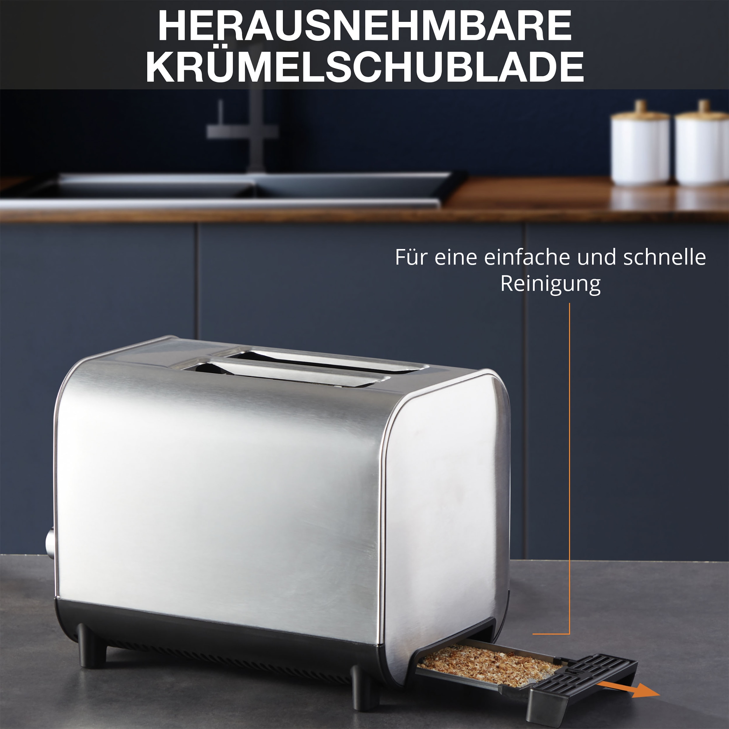 Krups Toaster »KH682D Excellence«, 2 Schlitze, 850 W,  berührungsempfindliche Tasten, Anhebevorrichtung, 8 Bräunungsstufen mit 3  Jahren XXL Garantie