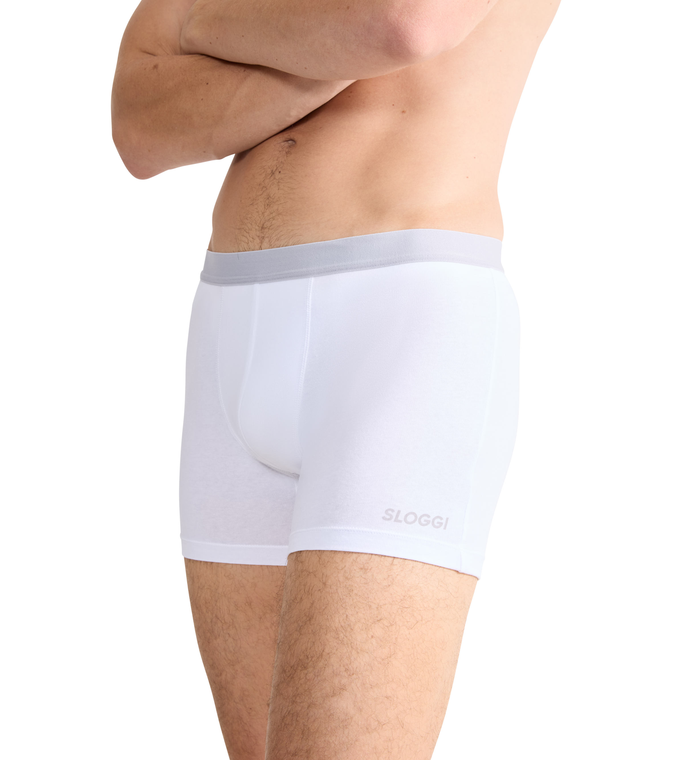 sloggi Boxer »Men GO ABC 2.0« 2er Pack,  längeres Bein, Baumwollmix, weich, elastischer Bund