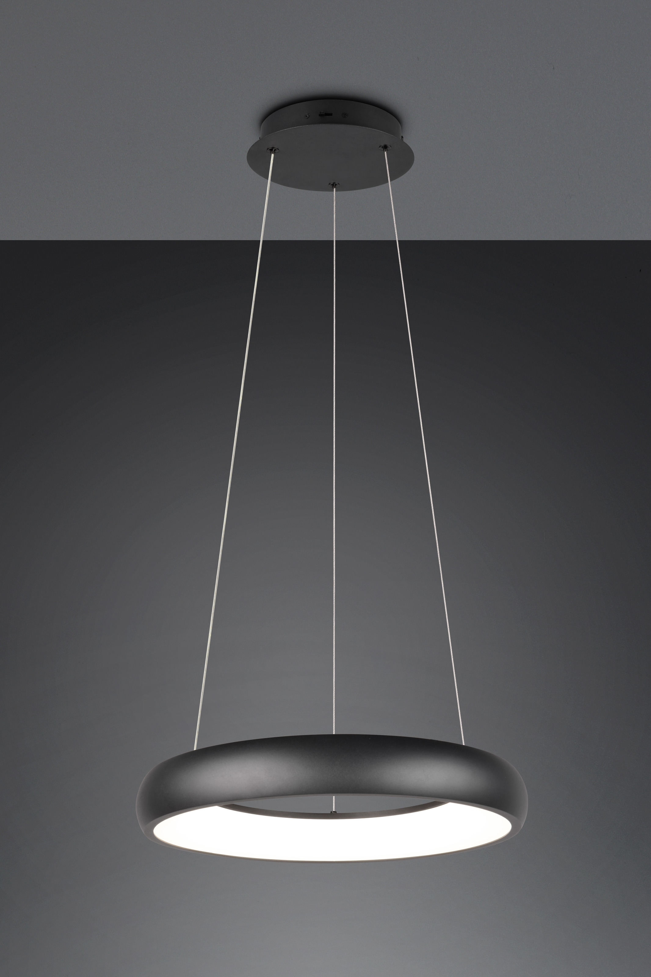 TRIO Leuchten LED Pendelleuchte »CARDONA, LED Ring Hängeleuchte, 3300 Lumen 29W, Lichtfarbe einstellbar« LED-Board 1 Stk. warmweiß - kaltweiß 2300/3000/4000K warmweiß bis kaltweiß, 3 Stufen dimmbar Höhe 150cm Ø46