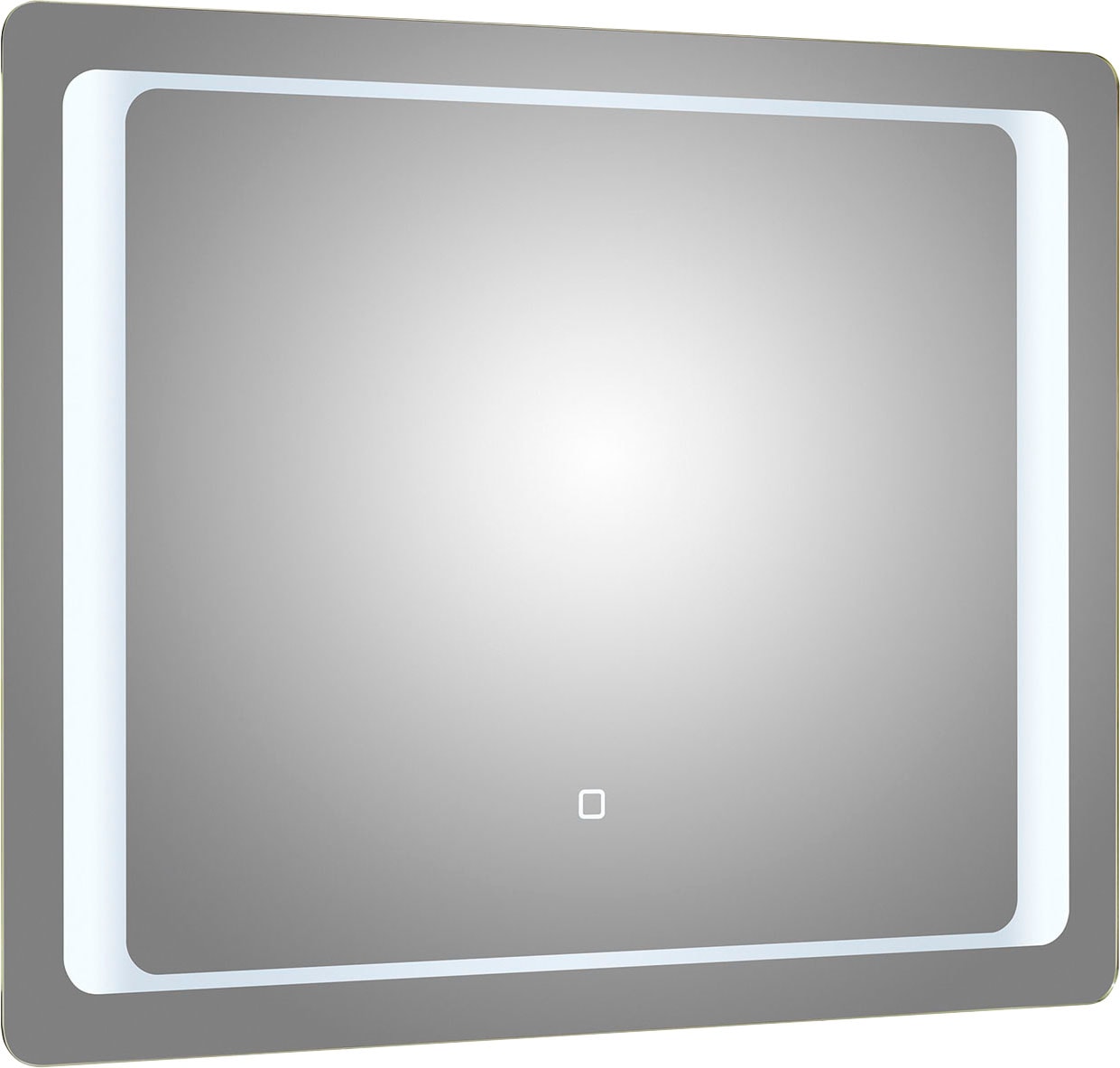 Saphir Badspiegel »Quickset Spiegel inkl. LED-Beleuchtung und Touchsensor, 90 cm breit«, Flächenspiegel rechteckig, 12V LED, 20 Watt, Wandspiegel